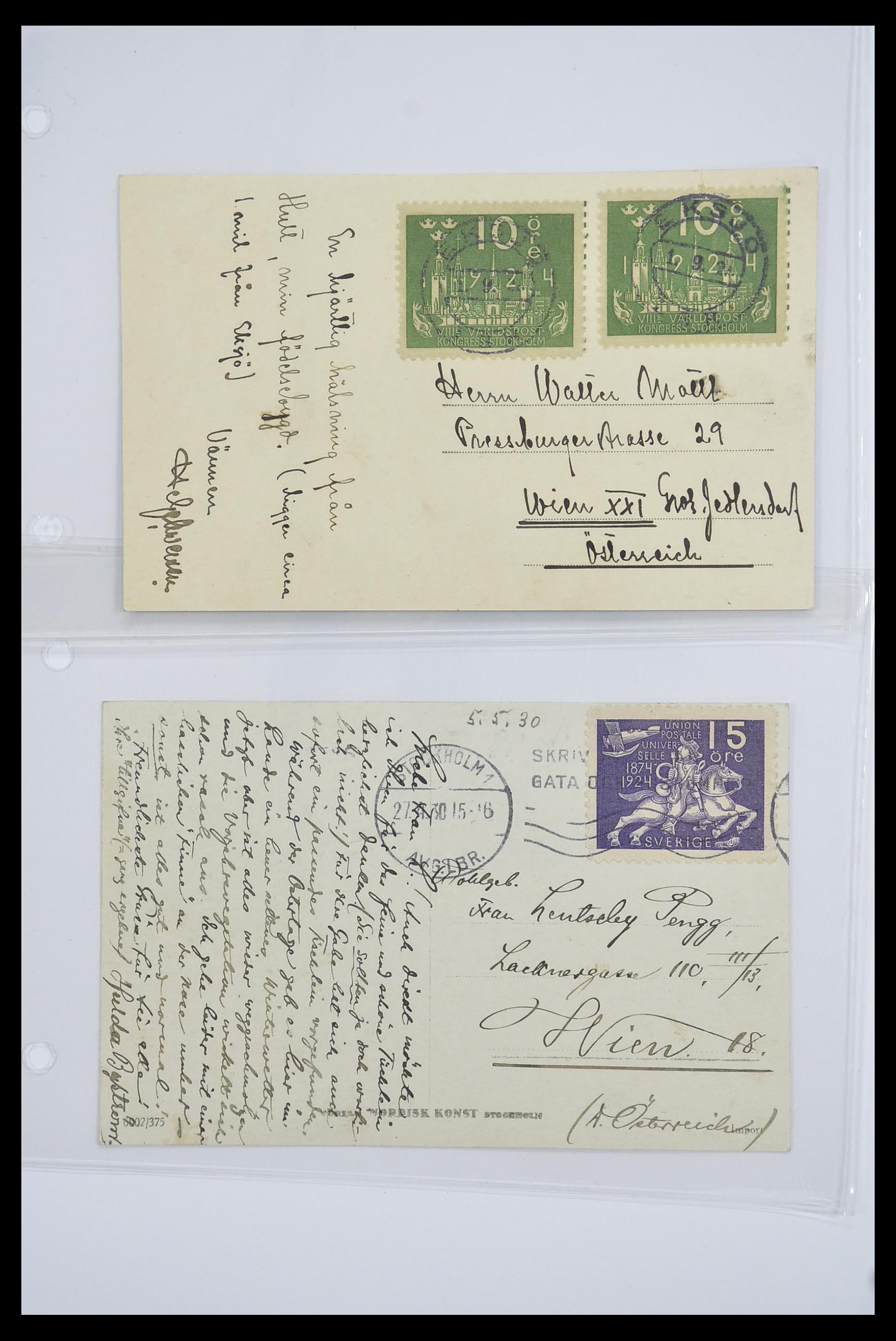 33241 035 - Stamp collection 33241 Scandinavia covers 1860-1930.