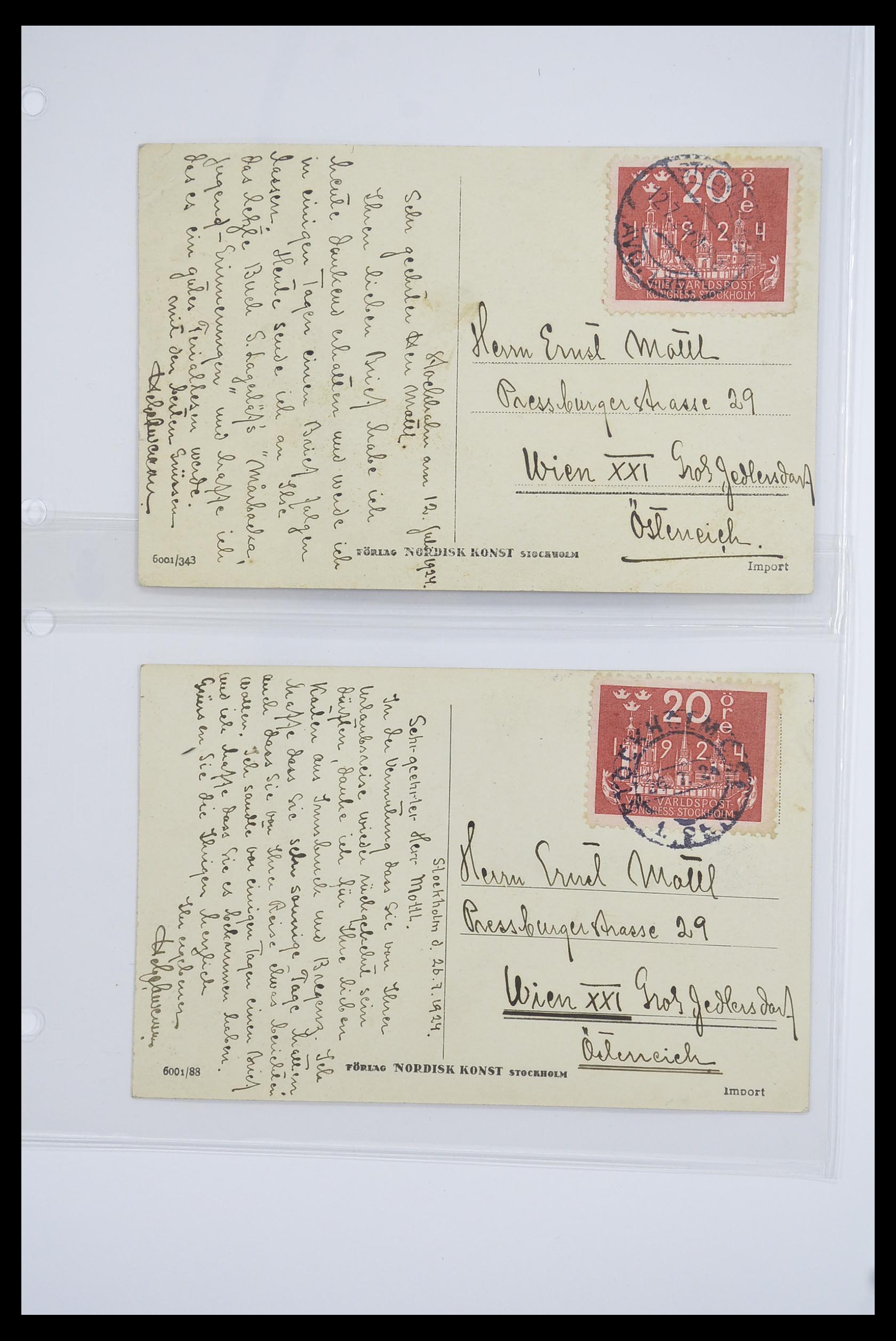 33241 037 - Stamp collection 33241 Scandinavia covers 1860-1930.