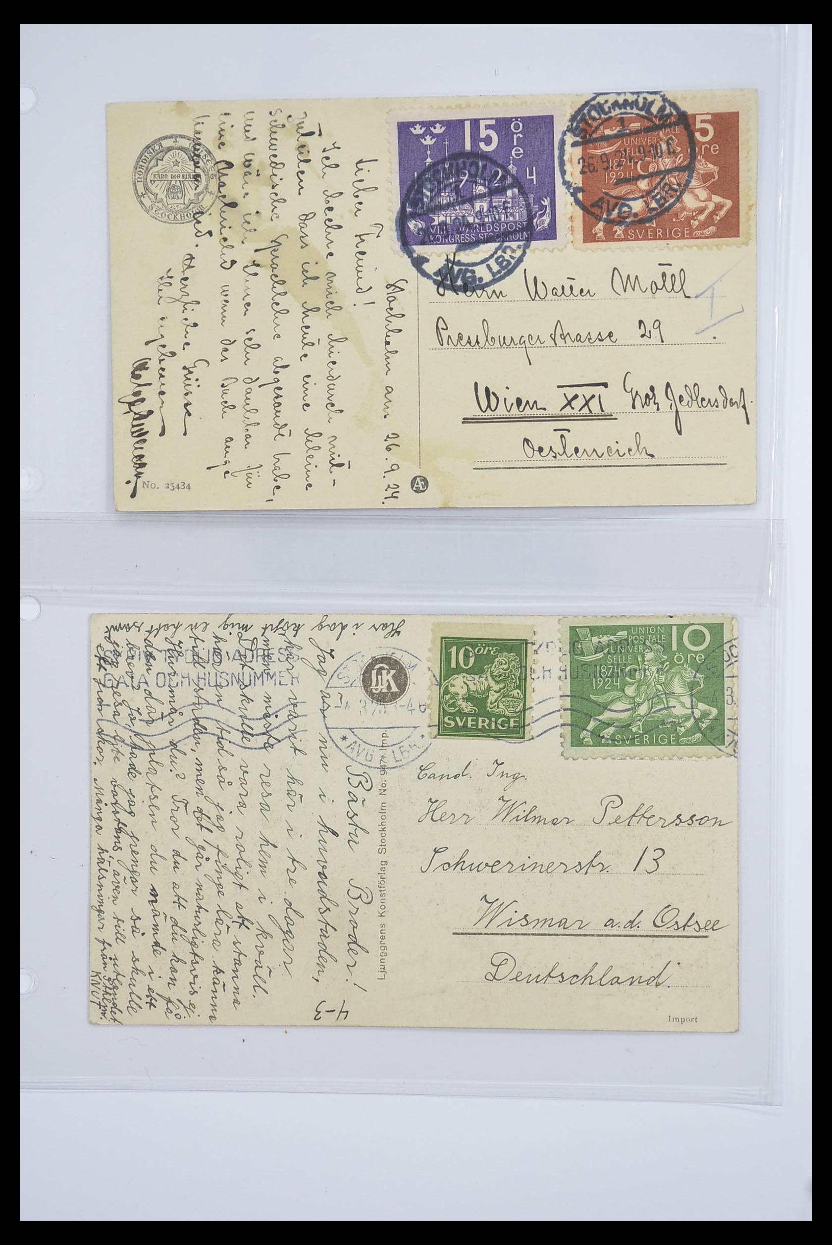 33241 039 - Stamp collection 33241 Scandinavia covers 1860-1930.