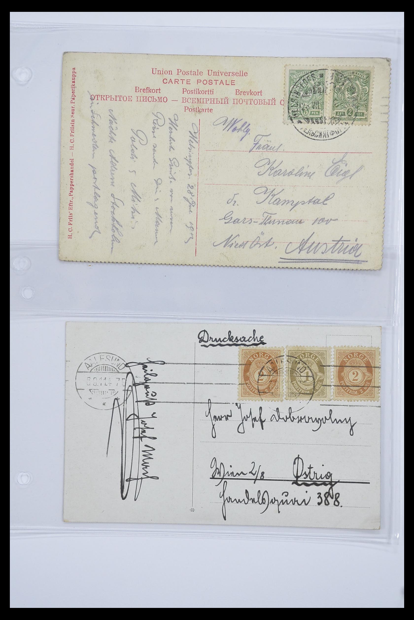 33241 045 - Stamp collection 33241 Scandinavia covers 1860-1930.