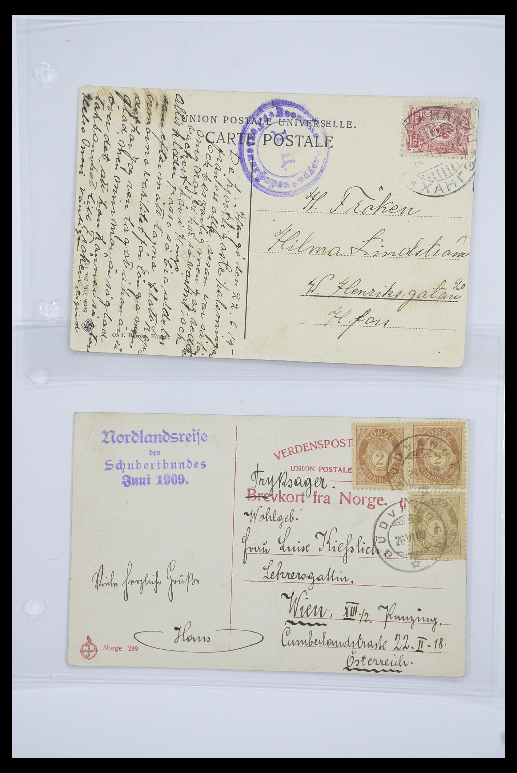 33241 047 - Stamp collection 33241 Scandinavia covers 1860-1930.
