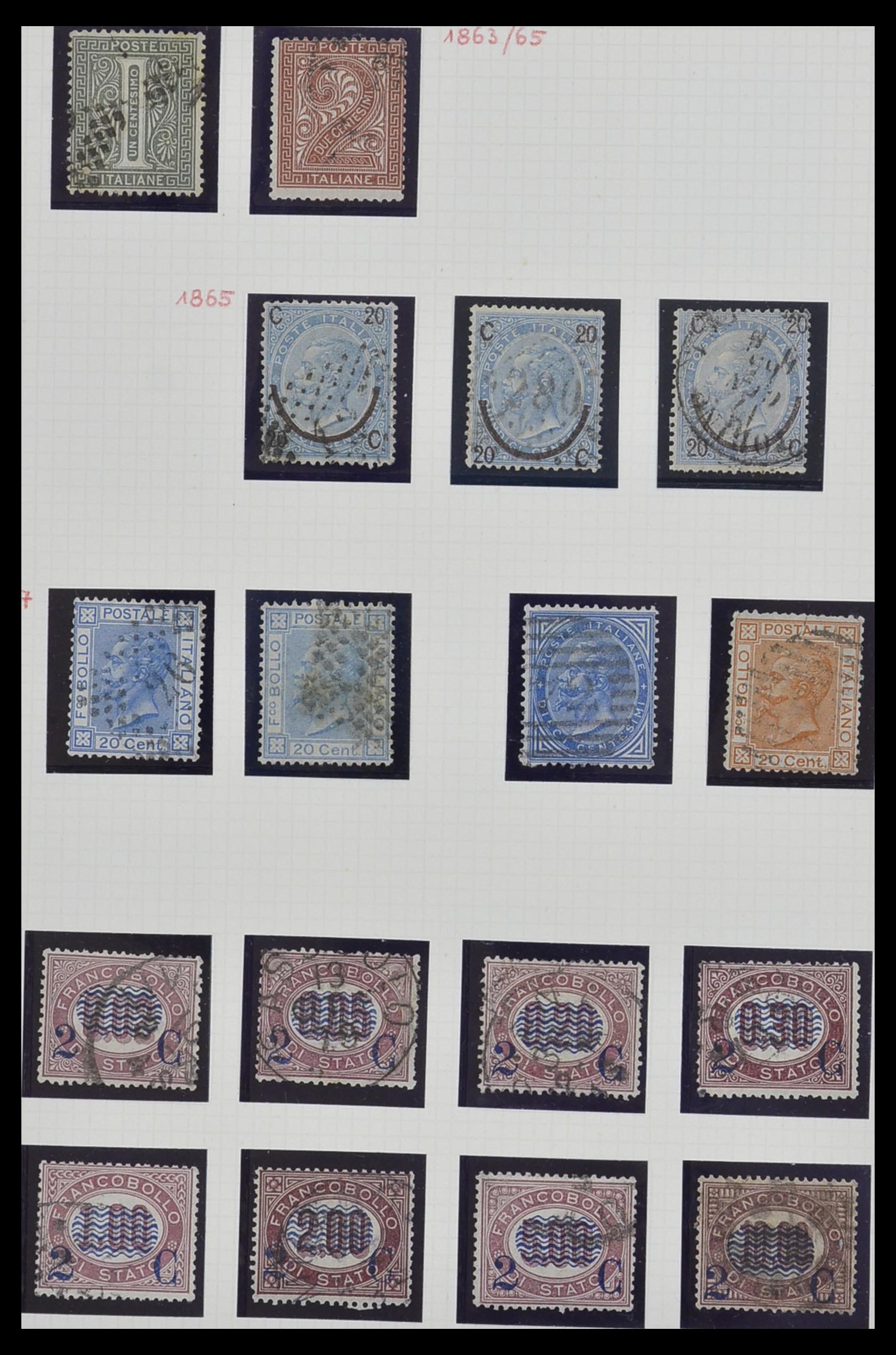 33242 004 - Postzegelverzameling 33242 Italië 1861-1944 compleet.