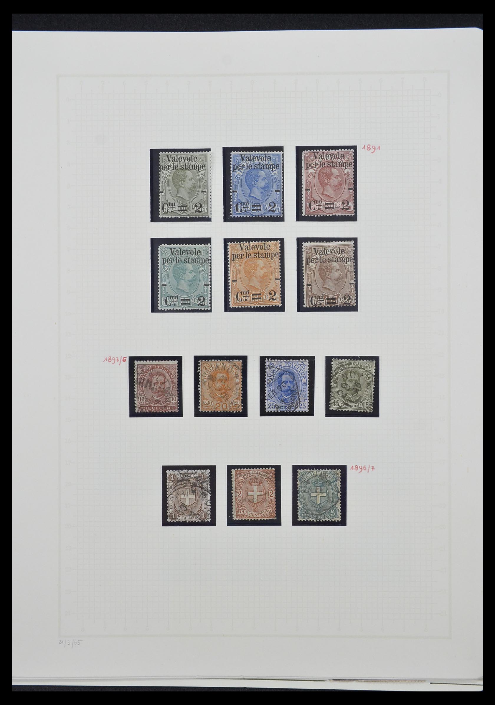 33242 008 - Postzegelverzameling 33242 Italië 1861-1944 compleet.