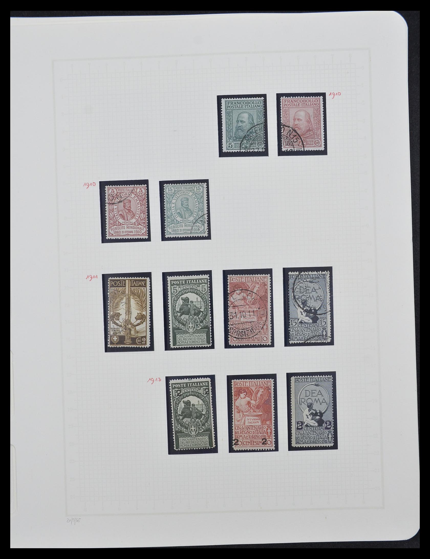 33242 012 - Postzegelverzameling 33242 Italië 1861-1944 compleet.