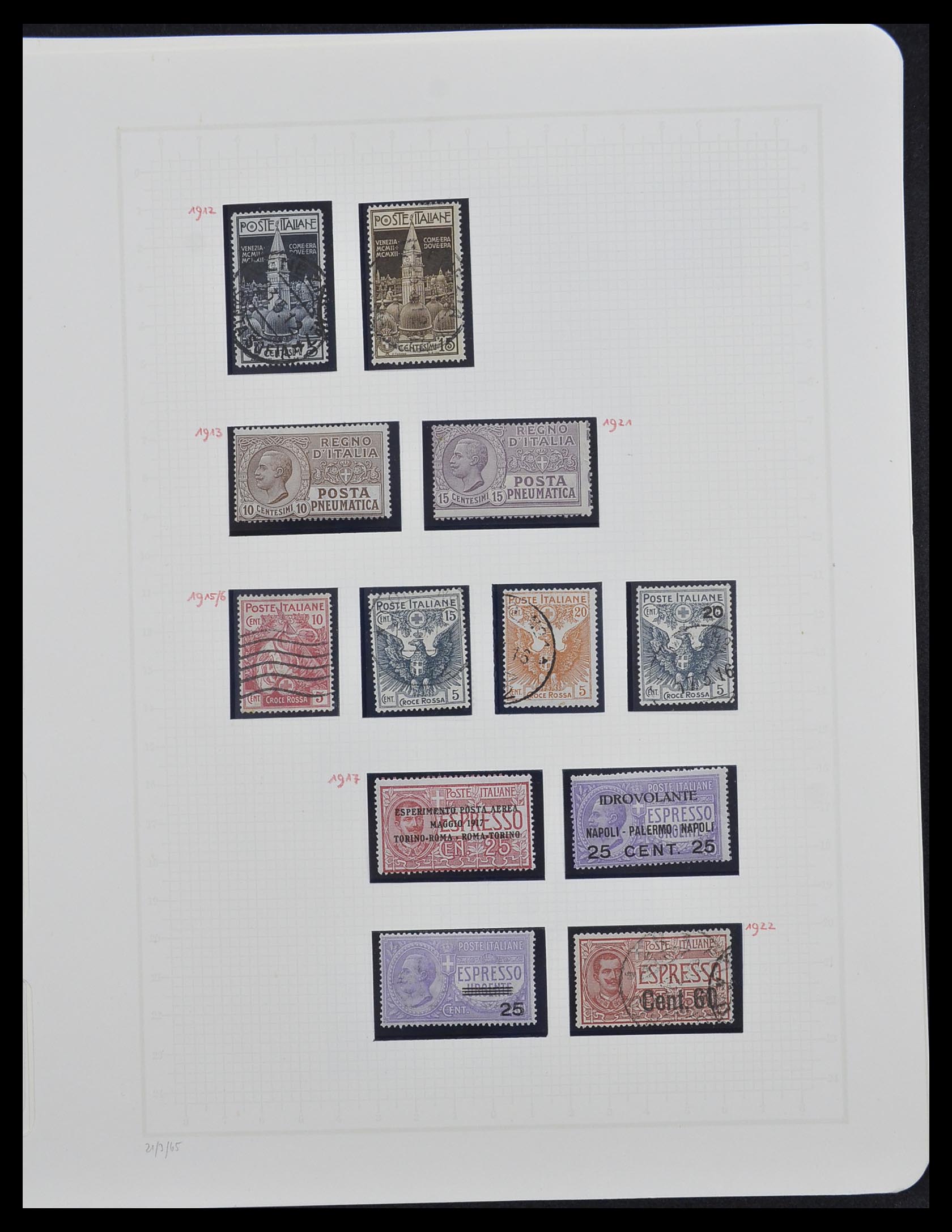 33242 013 - Postzegelverzameling 33242 Italië 1861-1944 compleet.