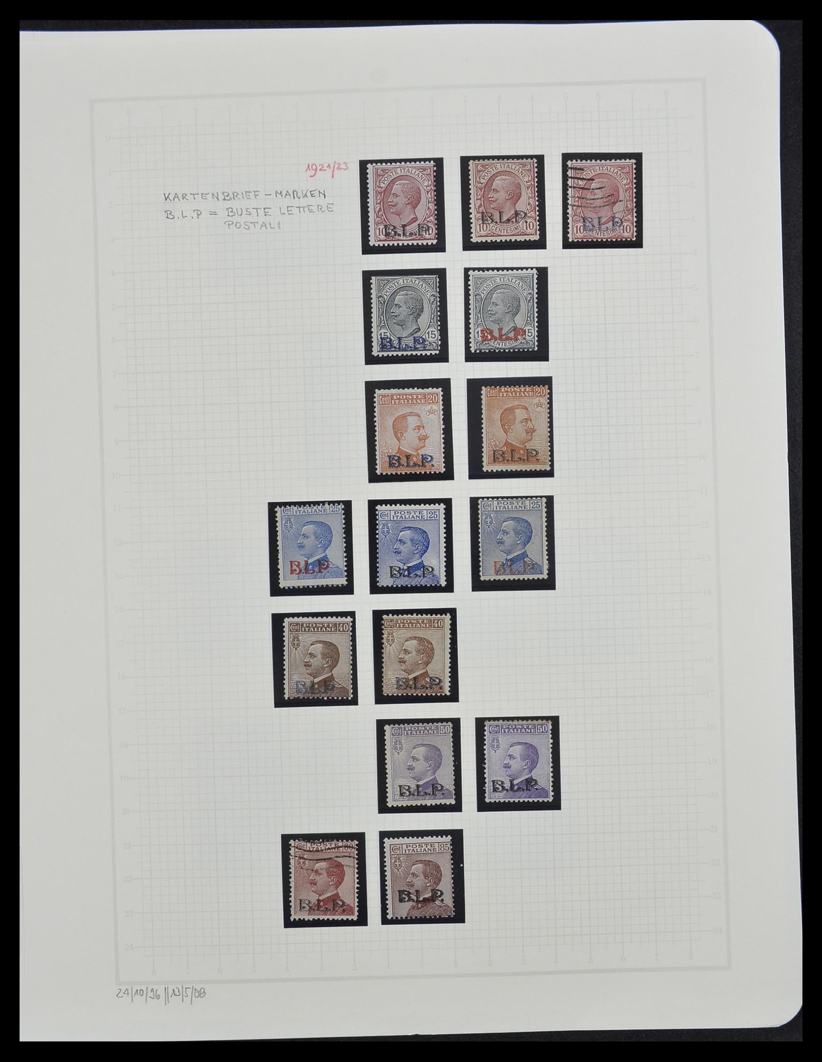 33242 014 - Postzegelverzameling 33242 Italië 1861-1944 compleet.