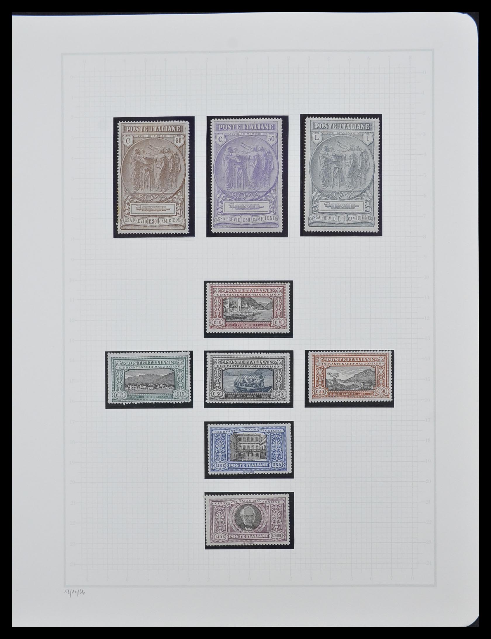 33242 018 - Postzegelverzameling 33242 Italië 1861-1944 compleet.