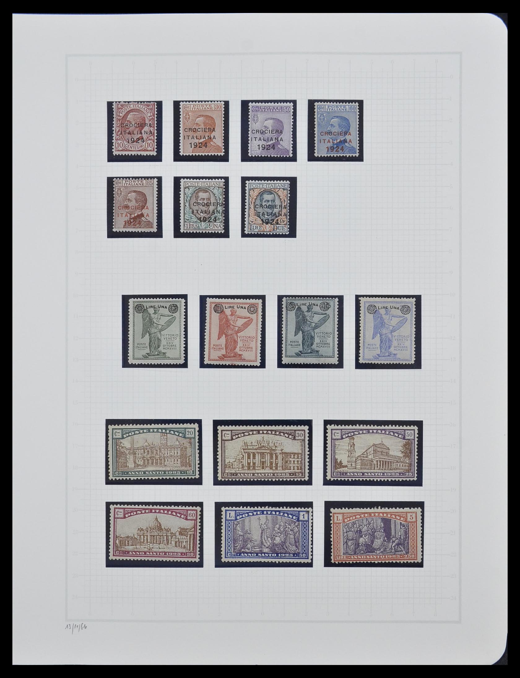 33242 019 - Postzegelverzameling 33242 Italië 1861-1944 compleet.