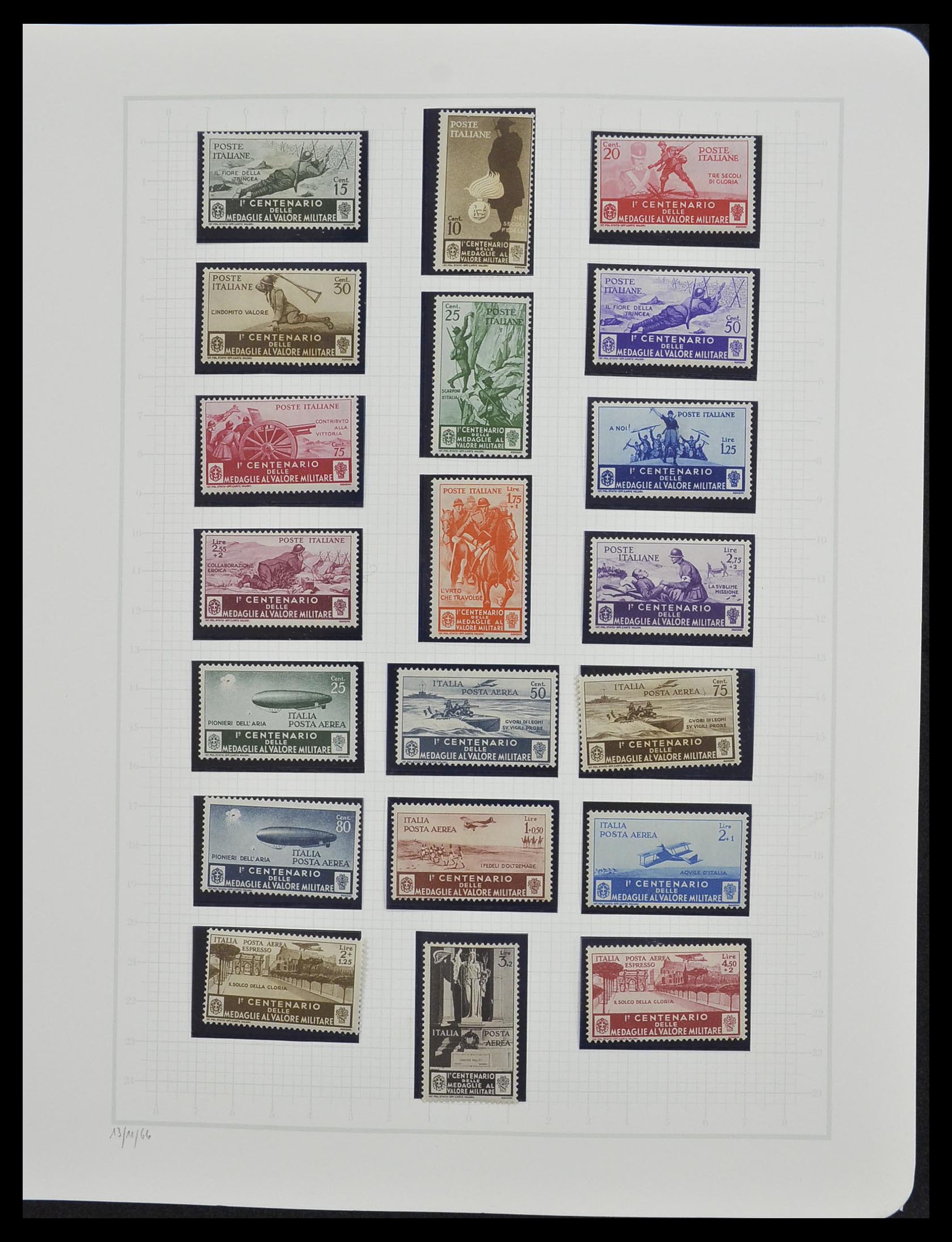33242 041 - Postzegelverzameling 33242 Italië 1861-1944 compleet.