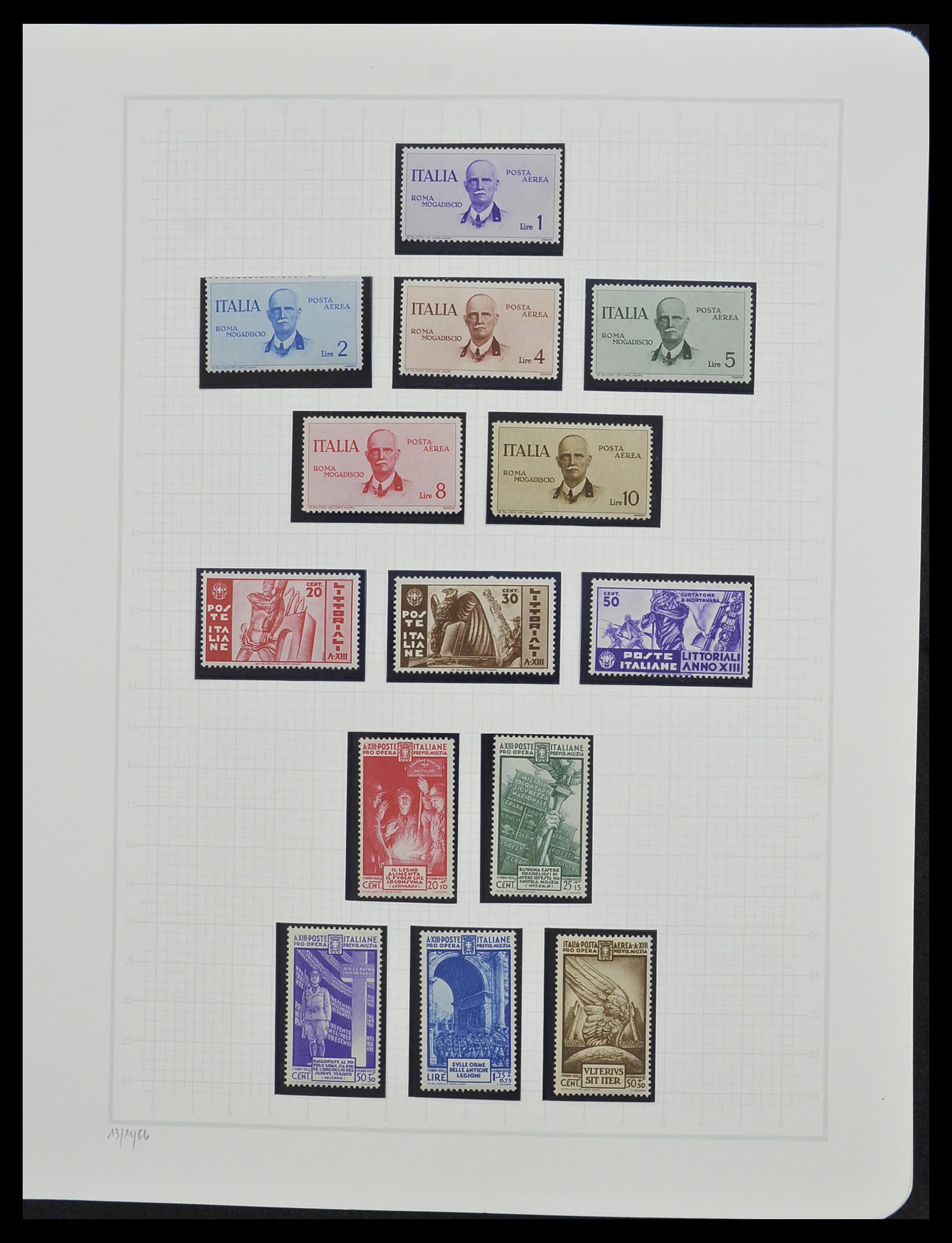 33242 042 - Postzegelverzameling 33242 Italië 1861-1944 compleet.