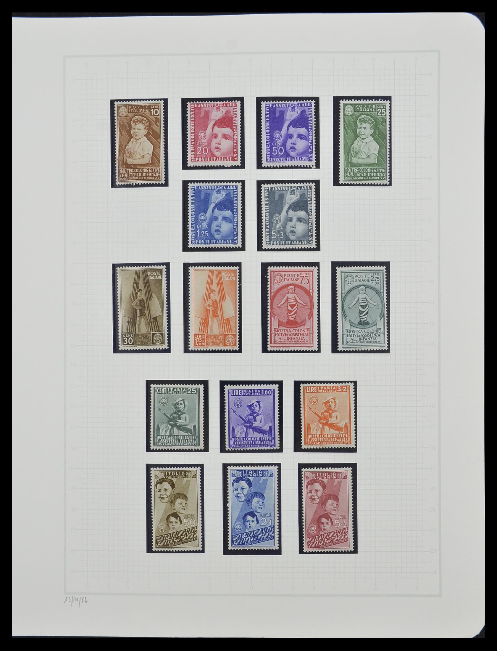 33242 045 - Postzegelverzameling 33242 Italië 1861-1944 compleet.