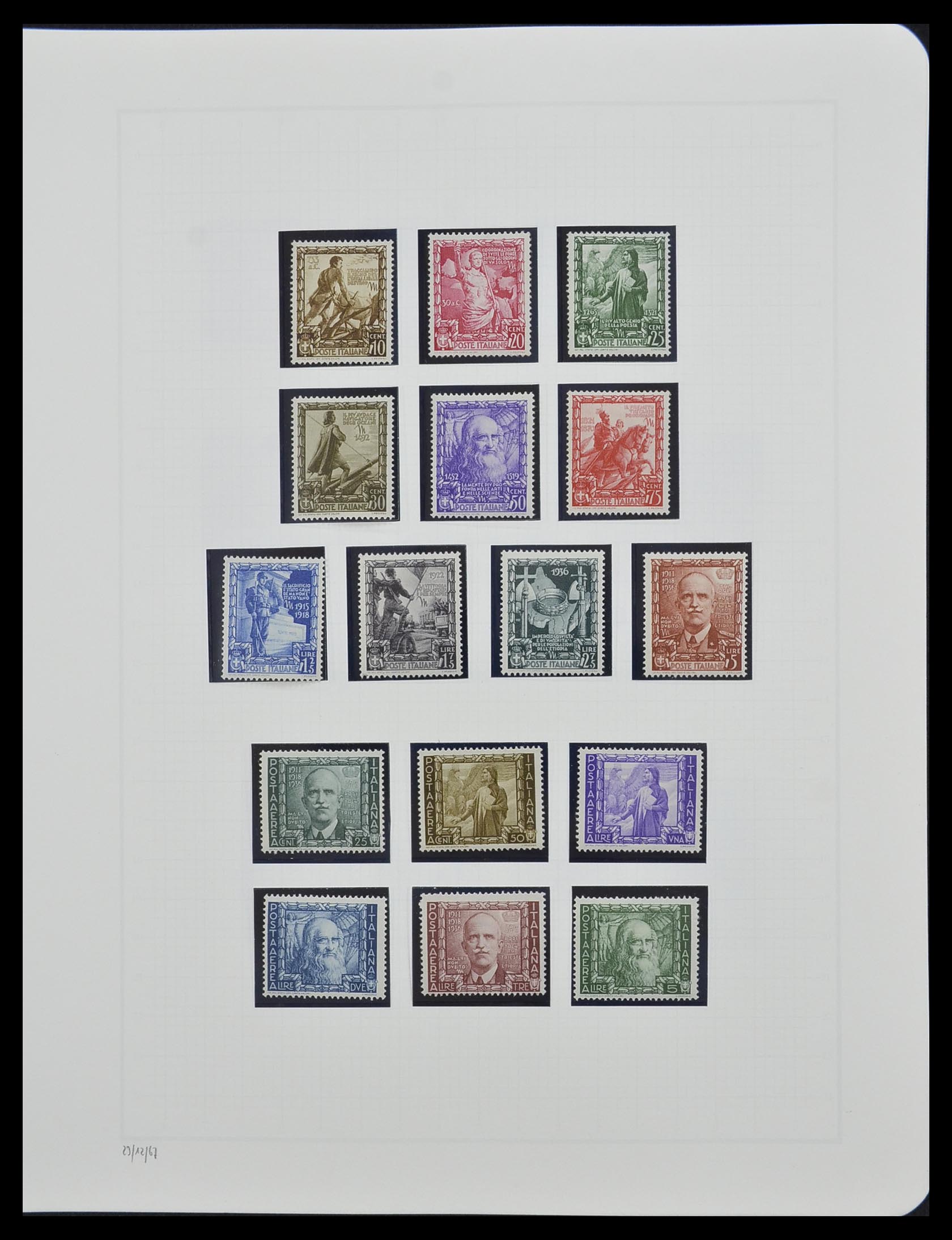 33242 048 - Stamp collection 33242 Italy 1861-1944 complete.