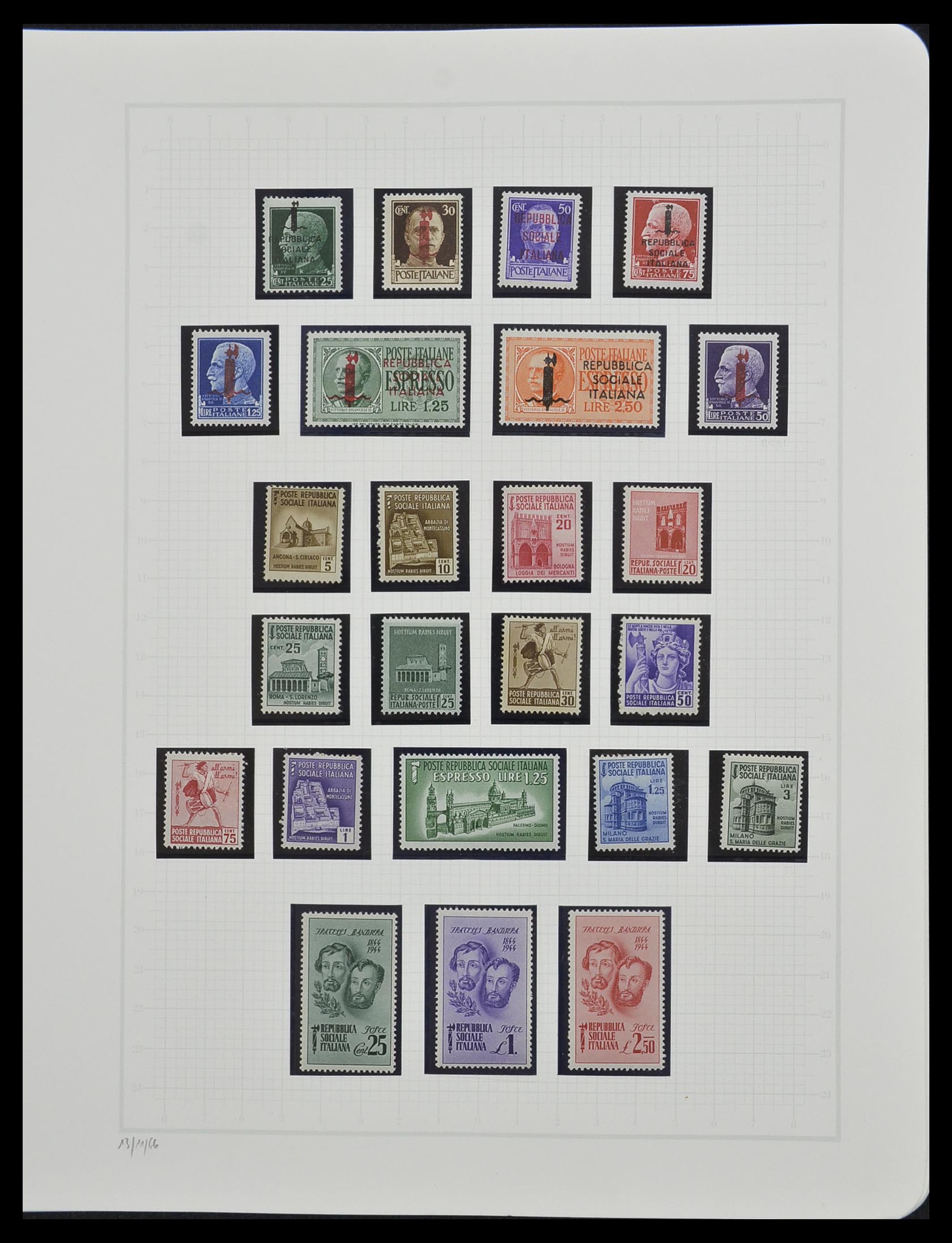 33242 052 - Postzegelverzameling 33242 Italië 1861-1944 compleet.