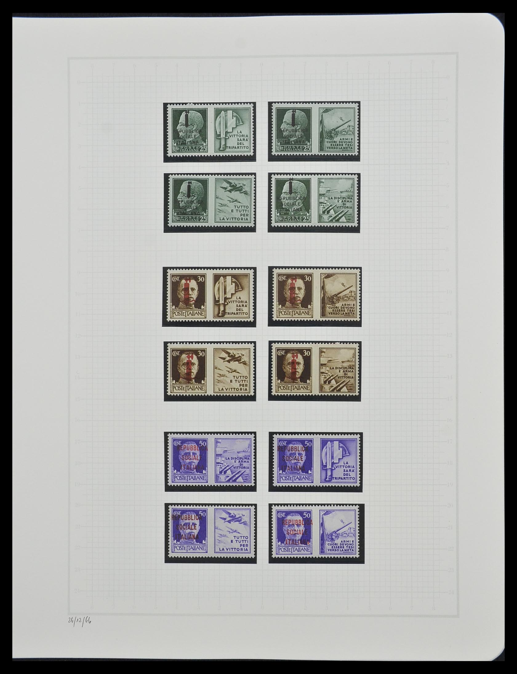 33242 053 - Postzegelverzameling 33242 Italië 1861-1944 compleet.