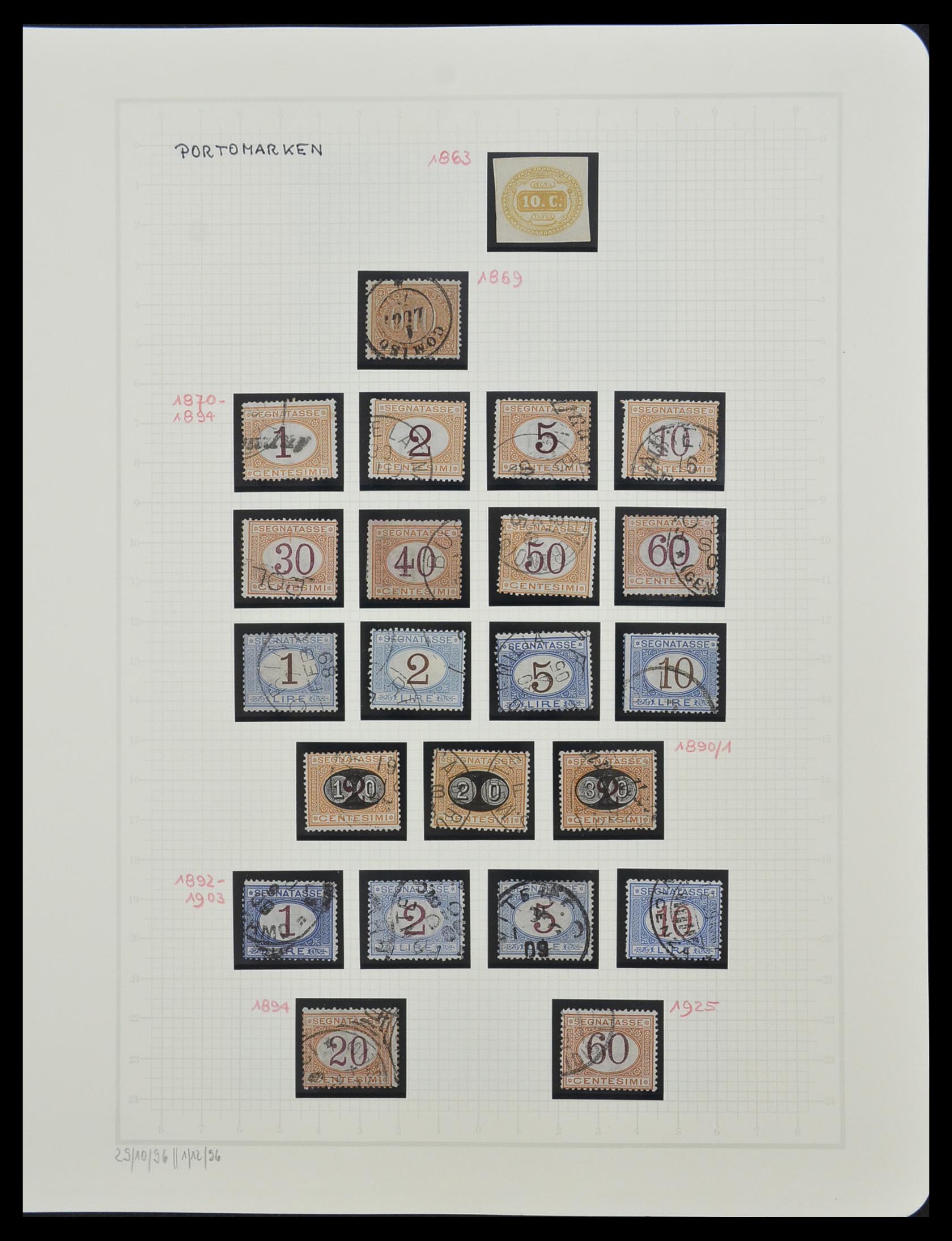 33242 058 - Postzegelverzameling 33242 Italië 1861-1944 compleet.