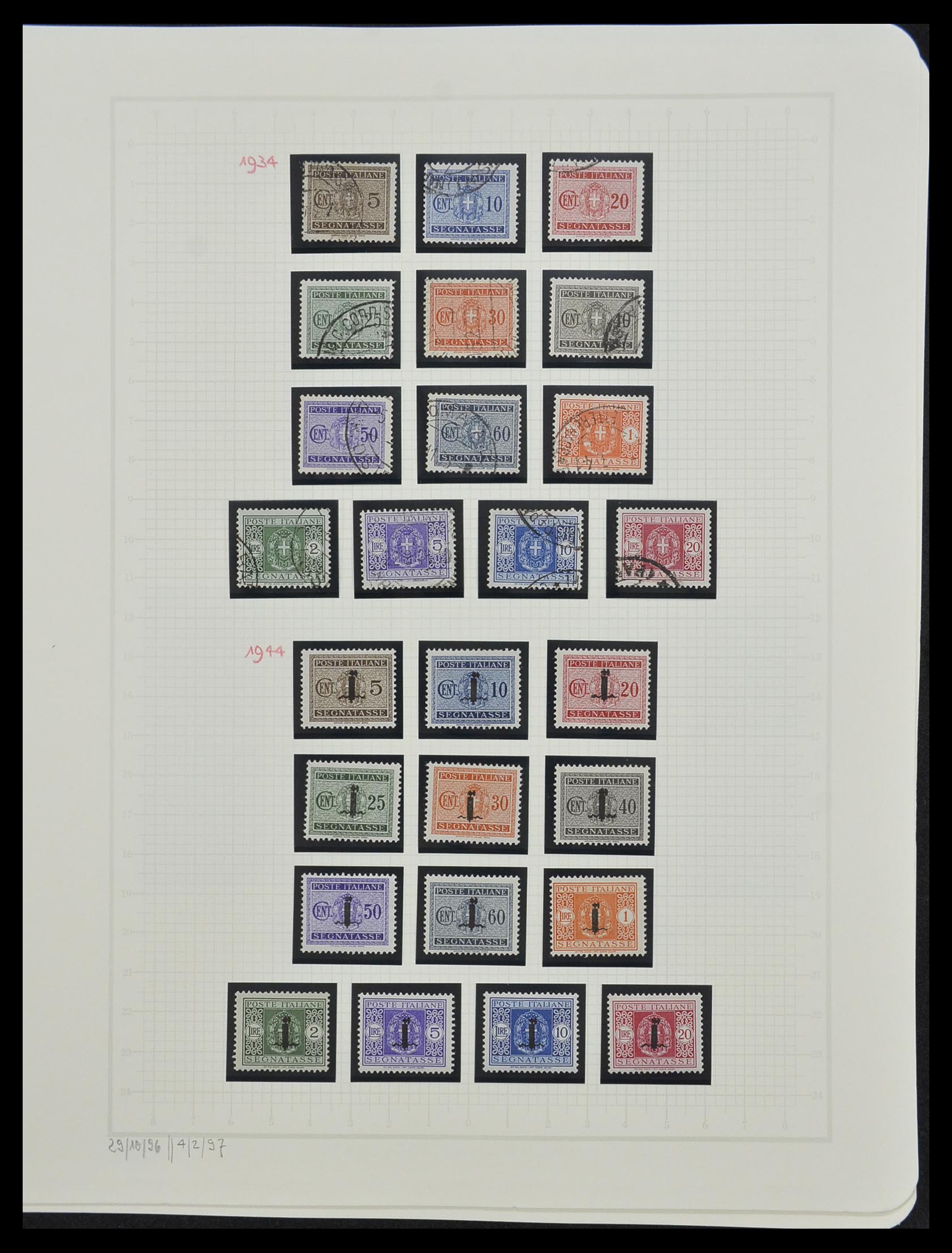 33242 059 - Postzegelverzameling 33242 Italië 1861-1944 compleet.