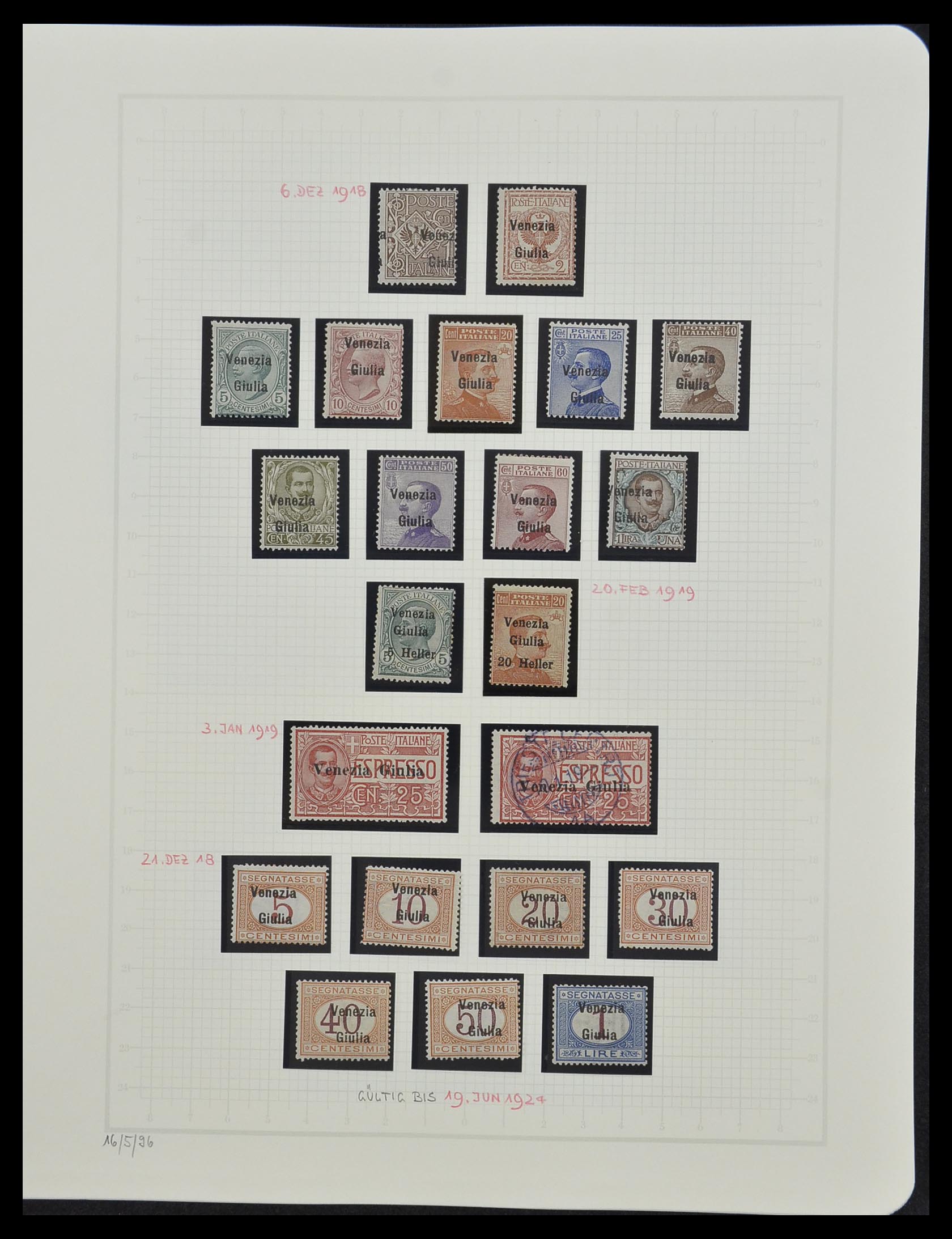 33242 061 - Postzegelverzameling 33242 Italië 1861-1944 compleet.