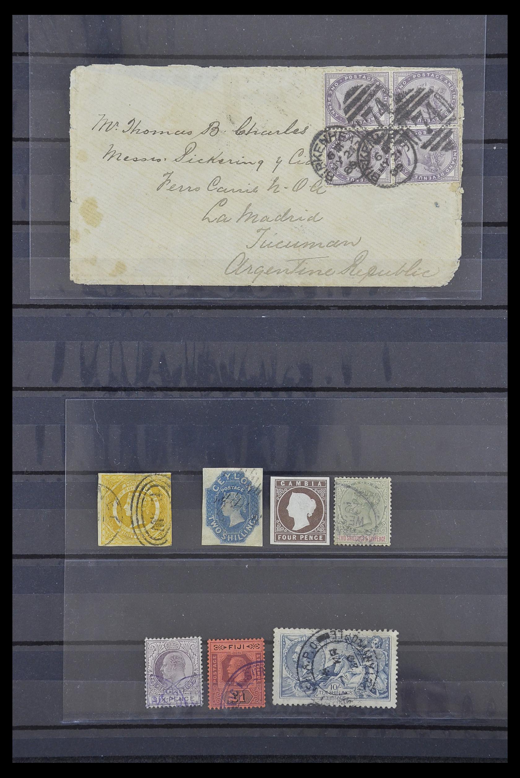 33243 001 - Postzegelverzameling 33243 Engeland en koloniën 1854-1920.