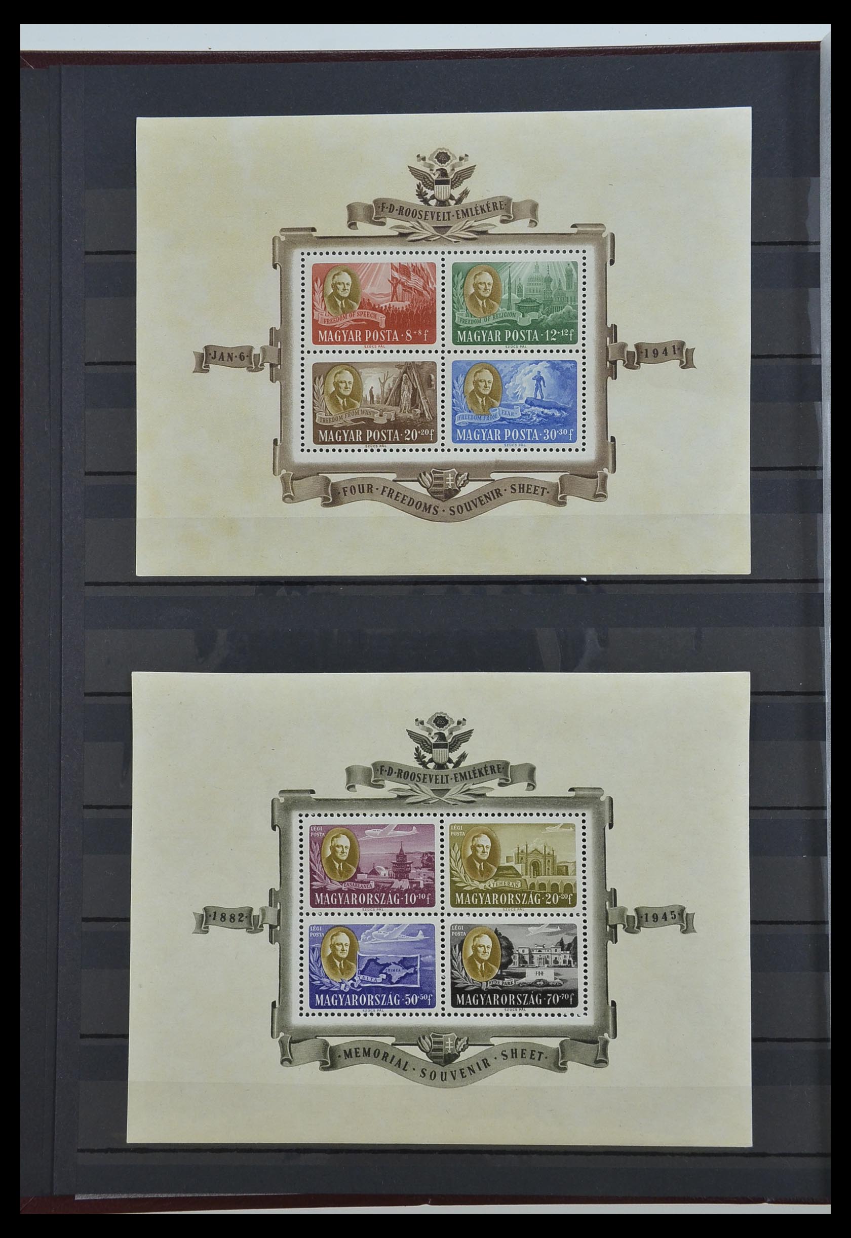 33245 002 - Postzegelverzameling 33245 Hongarije 1913-1973.
