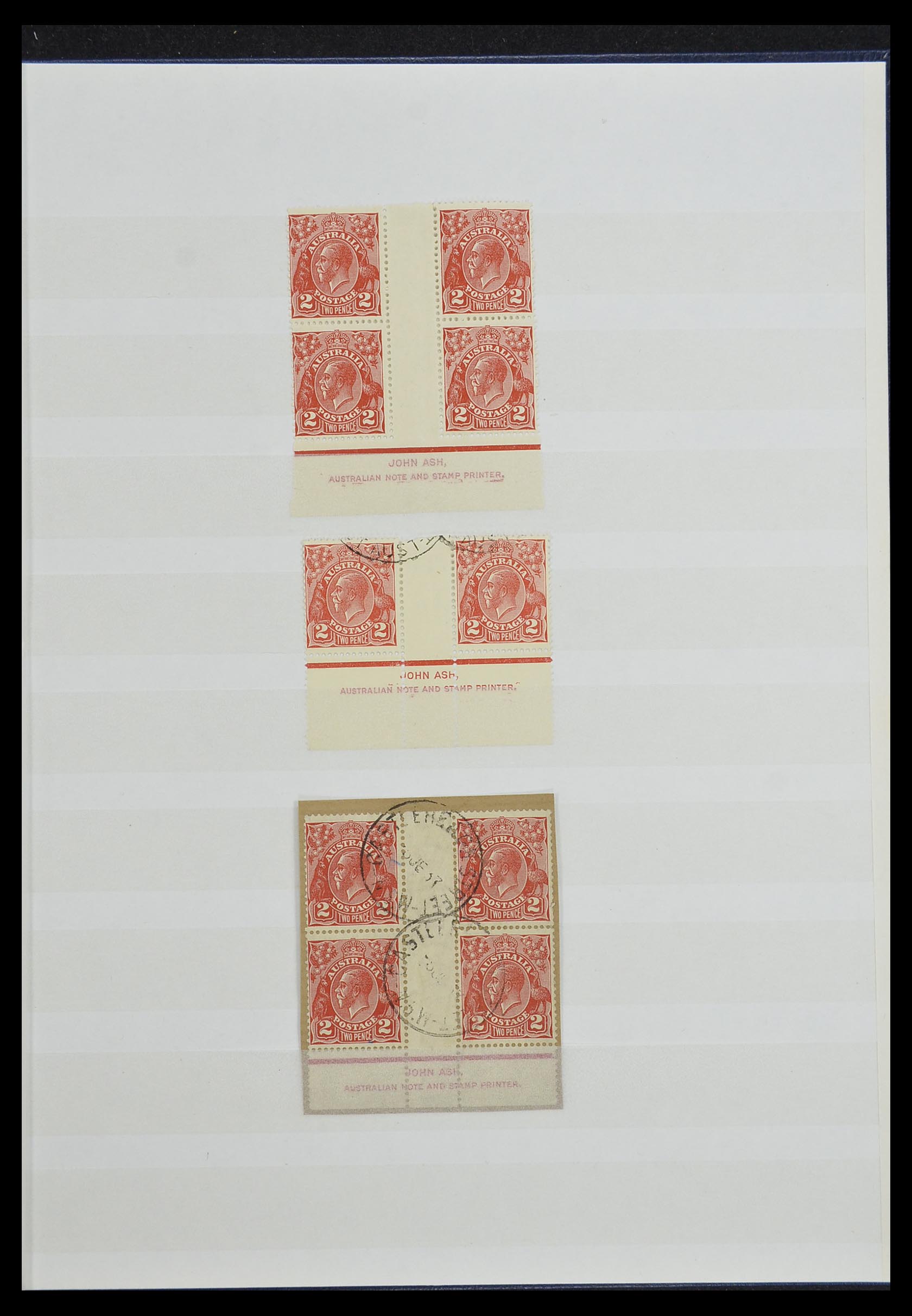 33246 005 - Postzegelverzameling 33246 Australië imprint blokken 1926-1932.