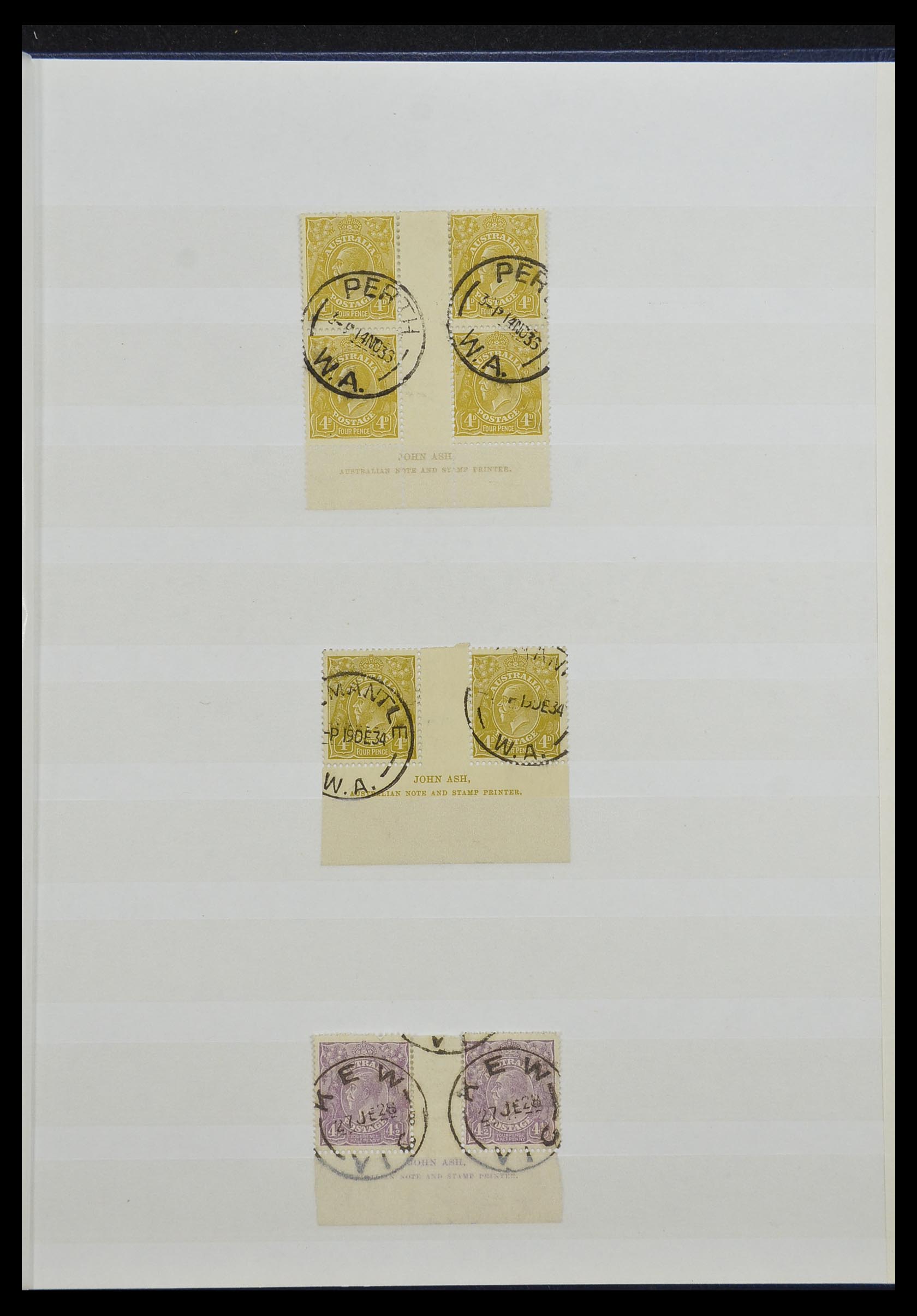 33246 007 - Postzegelverzameling 33246 Australië imprint blokken 1926-1932.