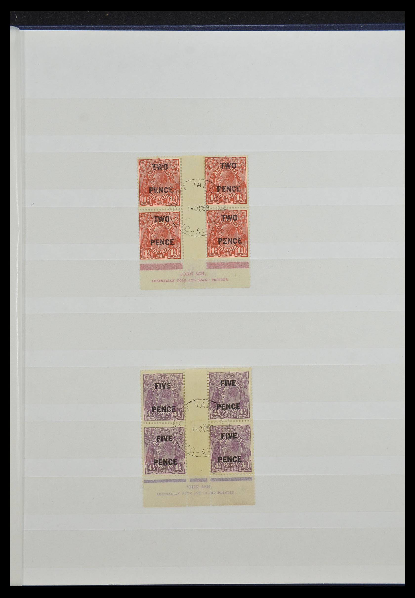 33246 009 - Postzegelverzameling 33246 Australië imprint blokken 1926-1932.