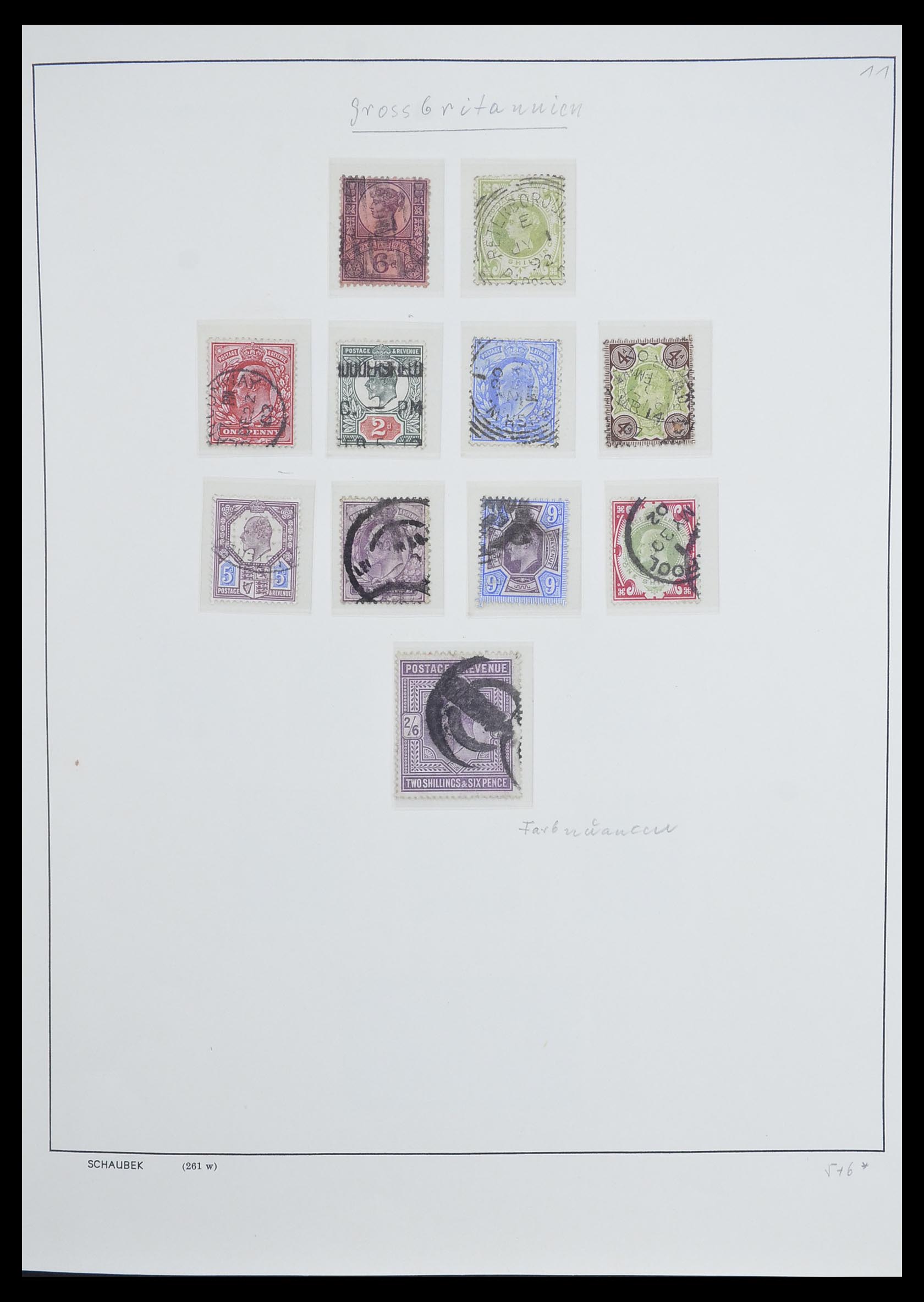 33250 003 - Postzegelverzameling 33250 Engeland 1841-1995.
