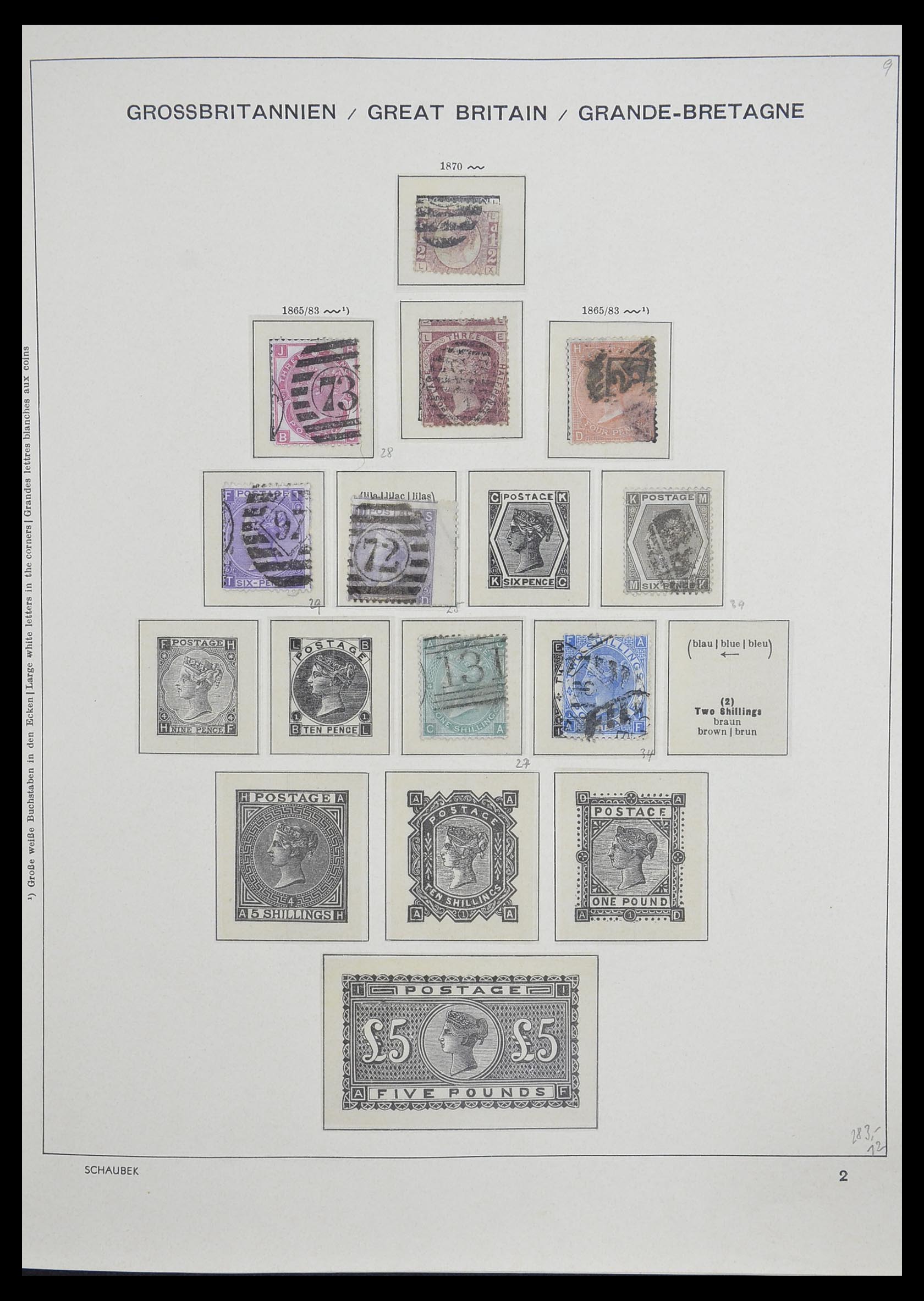 33250 004 - Postzegelverzameling 33250 Engeland 1841-1995.