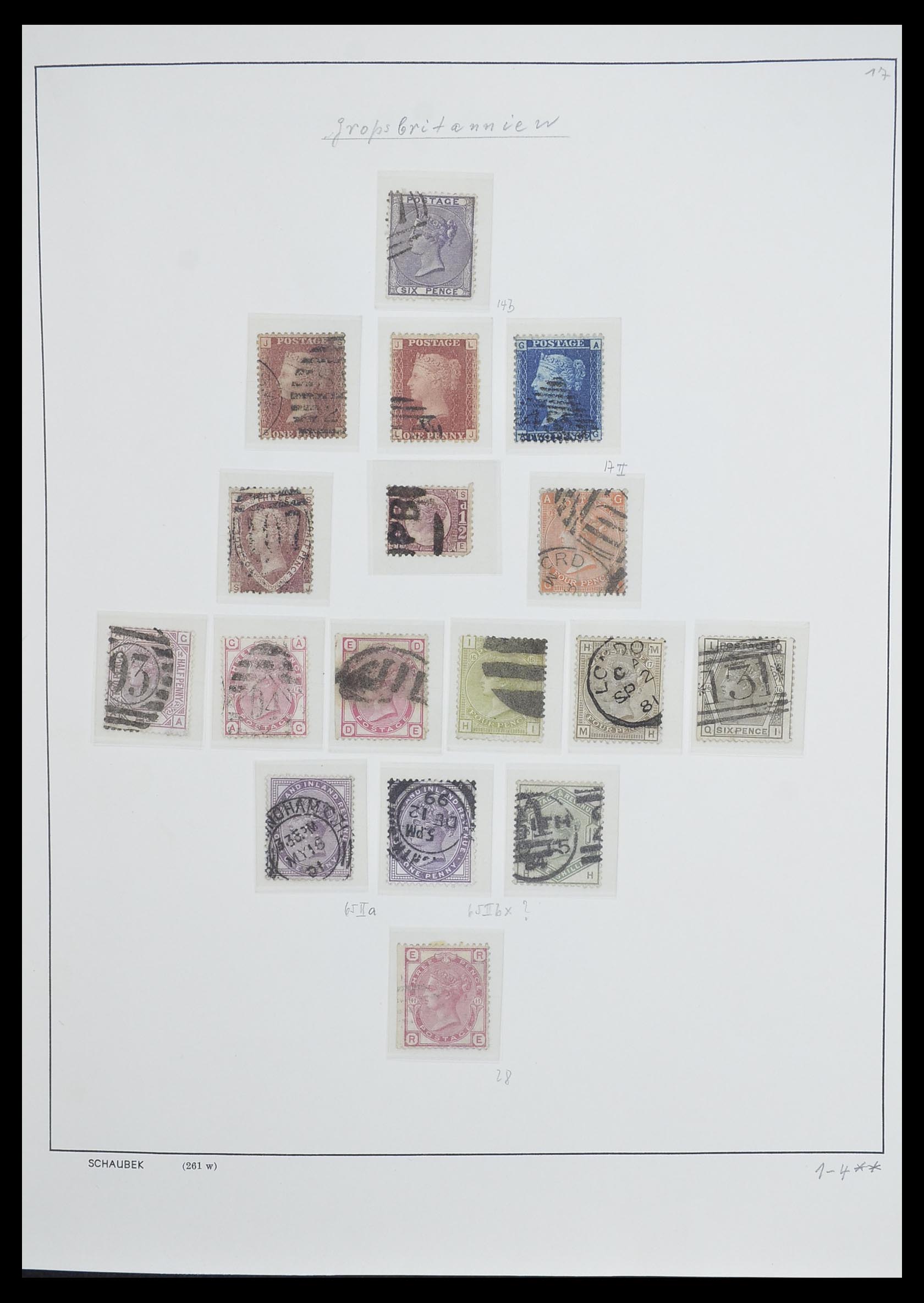 33250 007 - Postzegelverzameling 33250 Engeland 1841-1995.