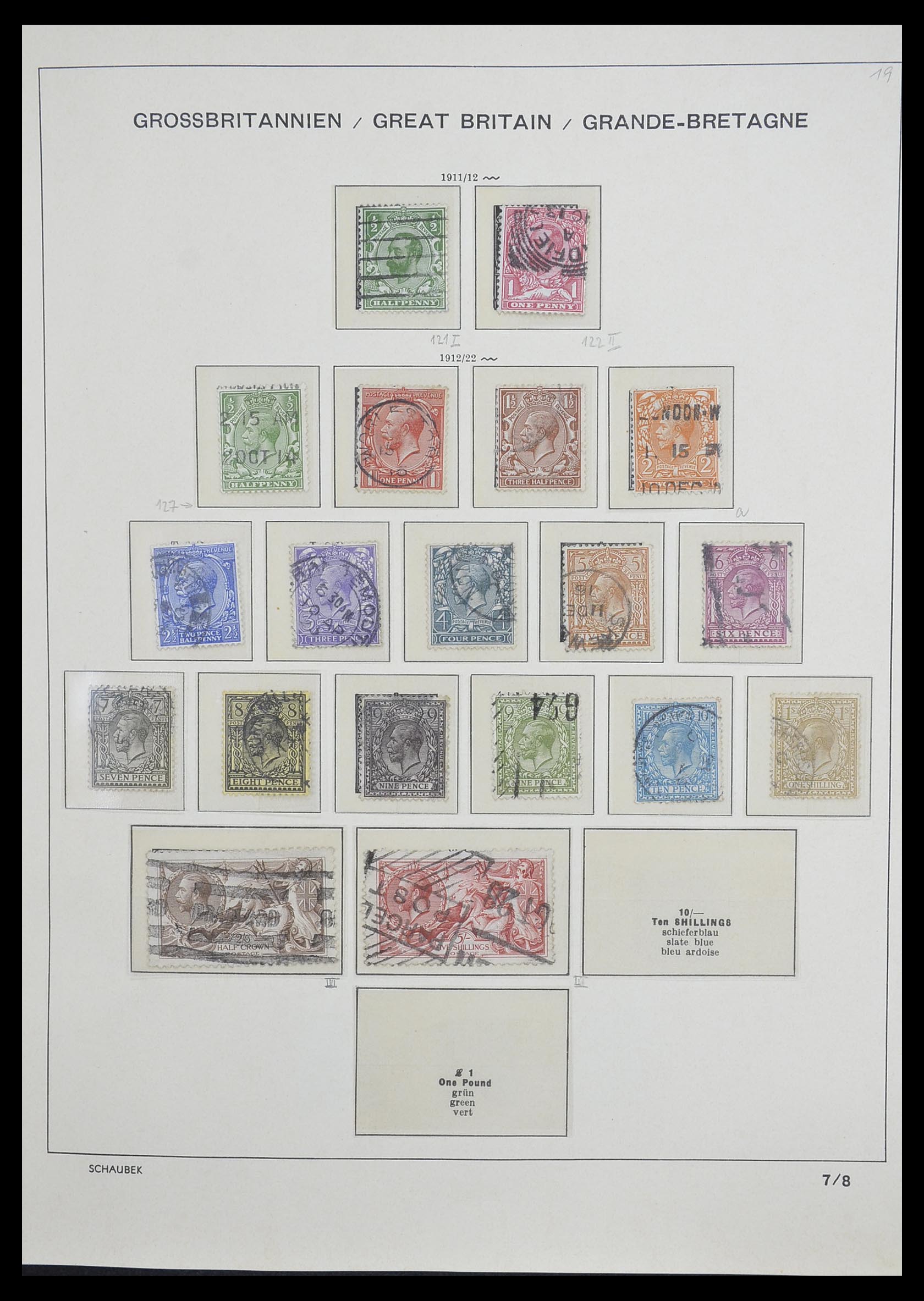 33250 010 - Postzegelverzameling 33250 Engeland 1841-1995.