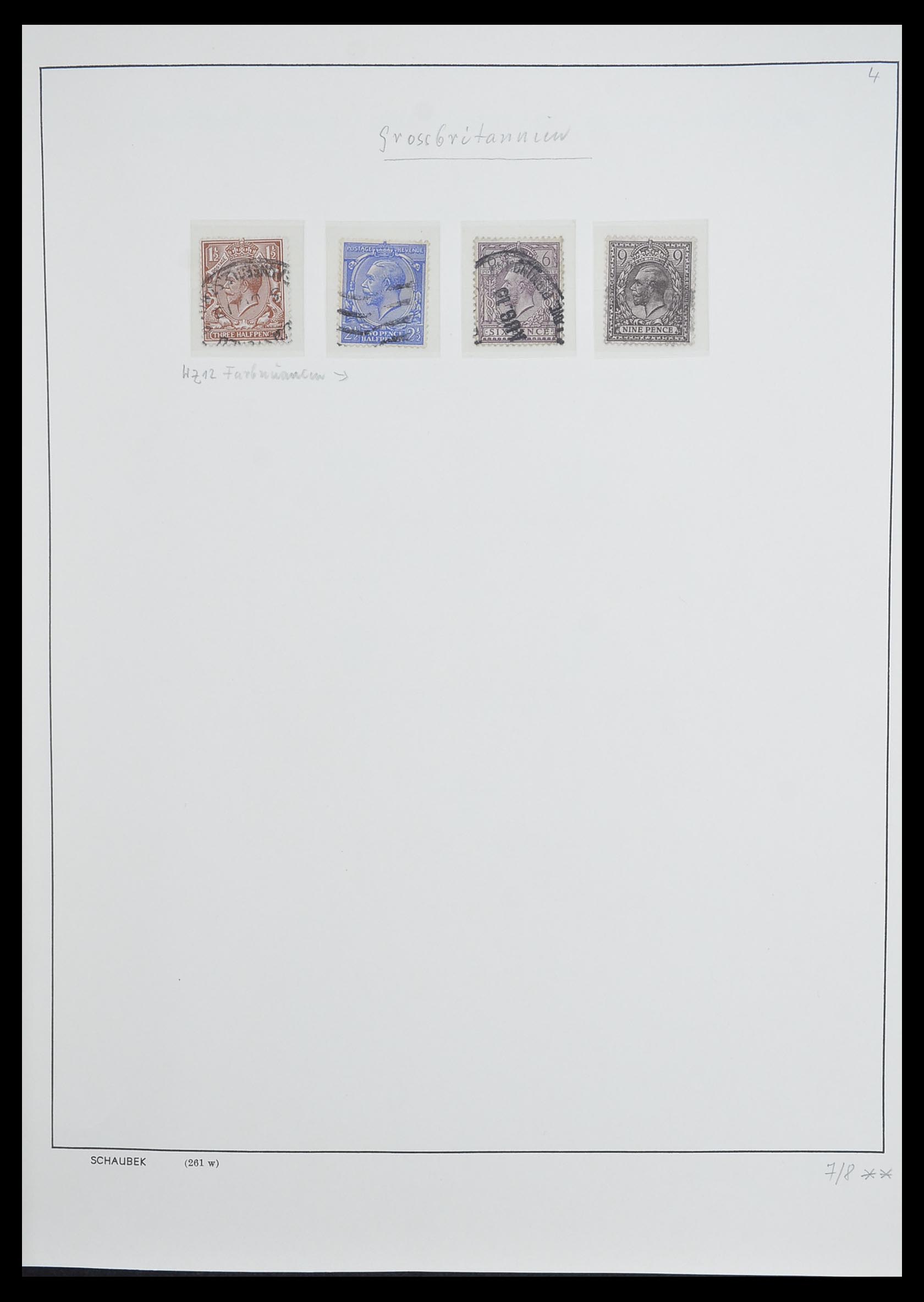 33250 012 - Postzegelverzameling 33250 Engeland 1841-1995.