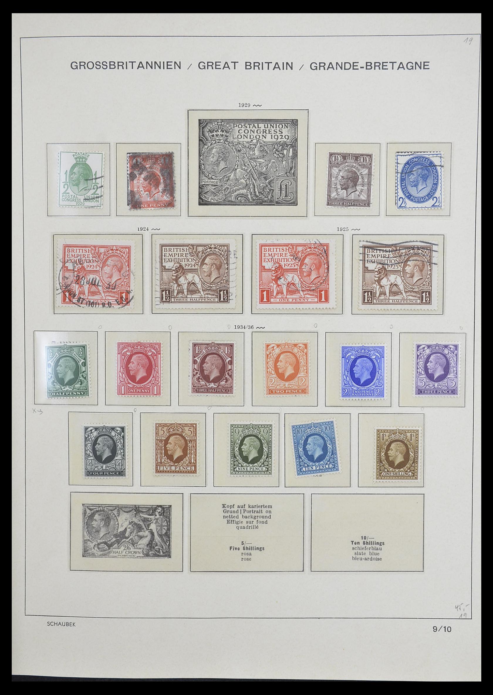 33250 013 - Postzegelverzameling 33250 Engeland 1841-1995.