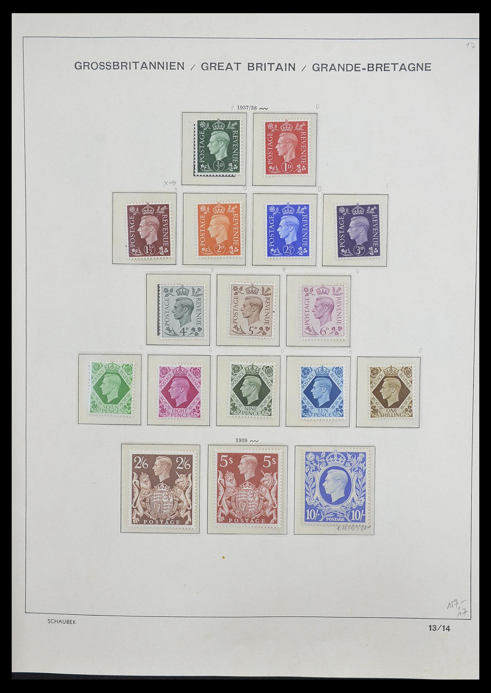 33250 015 - Postzegelverzameling 33250 Engeland 1841-1995.