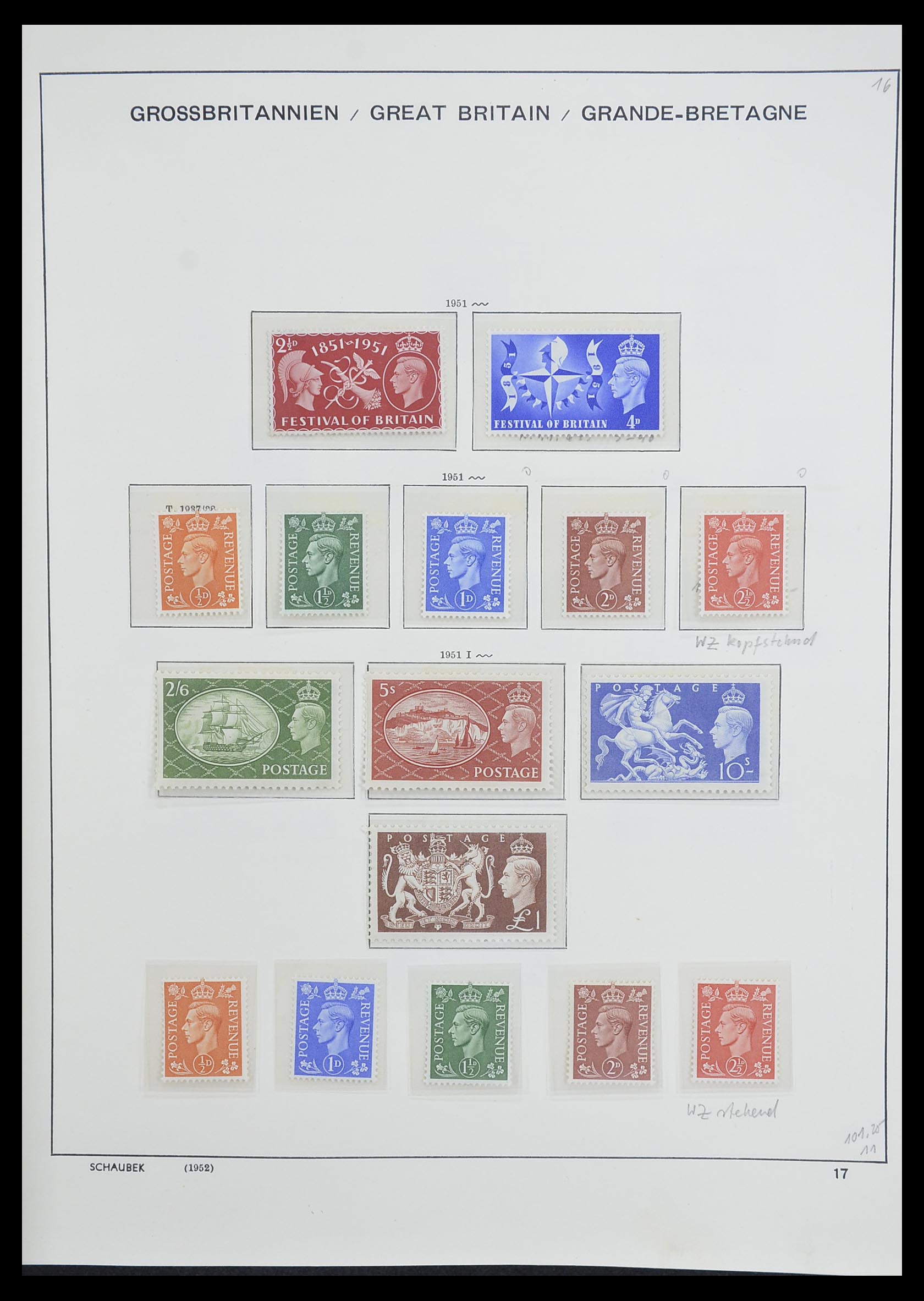 33250 018 - Postzegelverzameling 33250 Engeland 1841-1995.