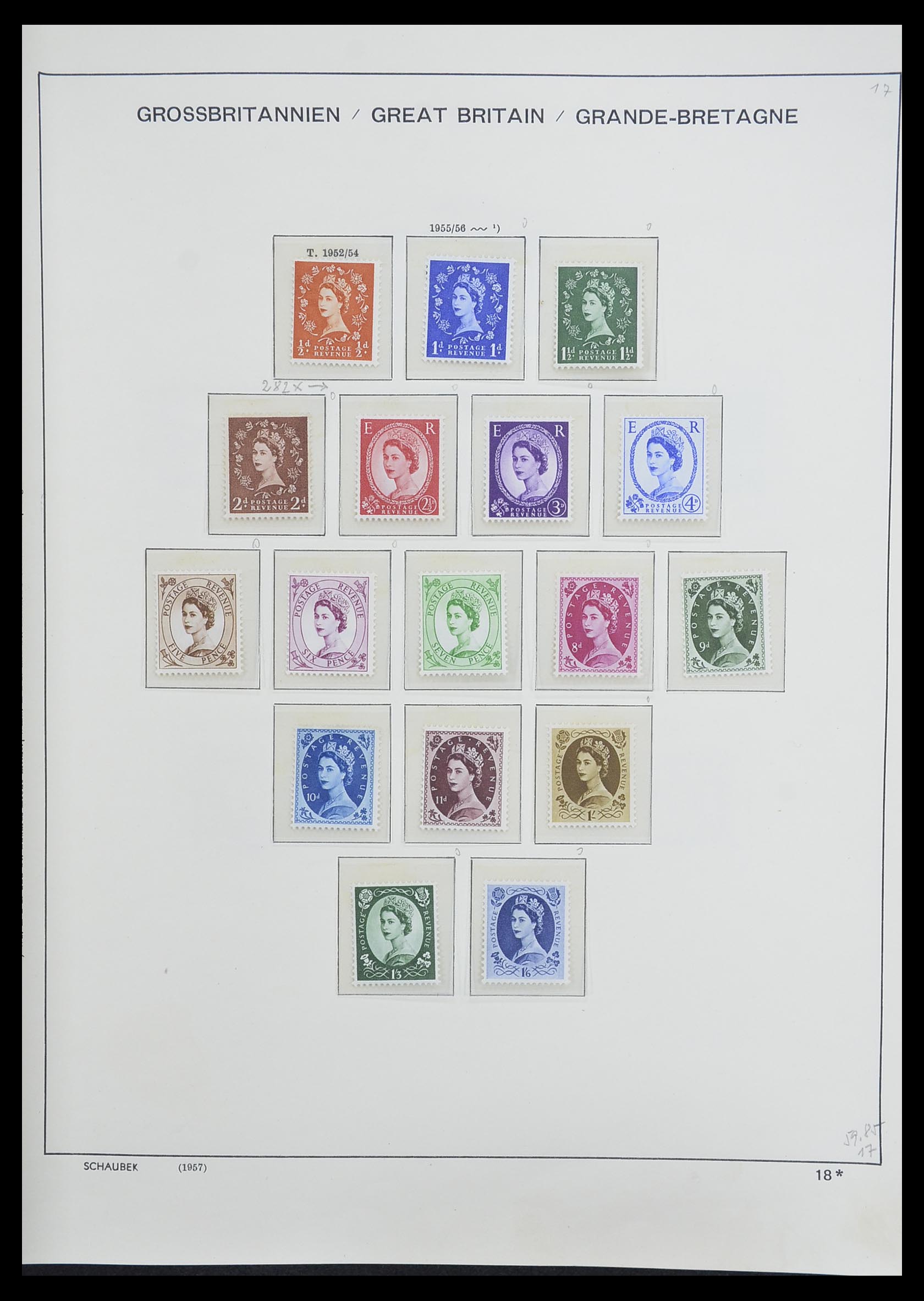 33250 020 - Postzegelverzameling 33250 Engeland 1841-1995.