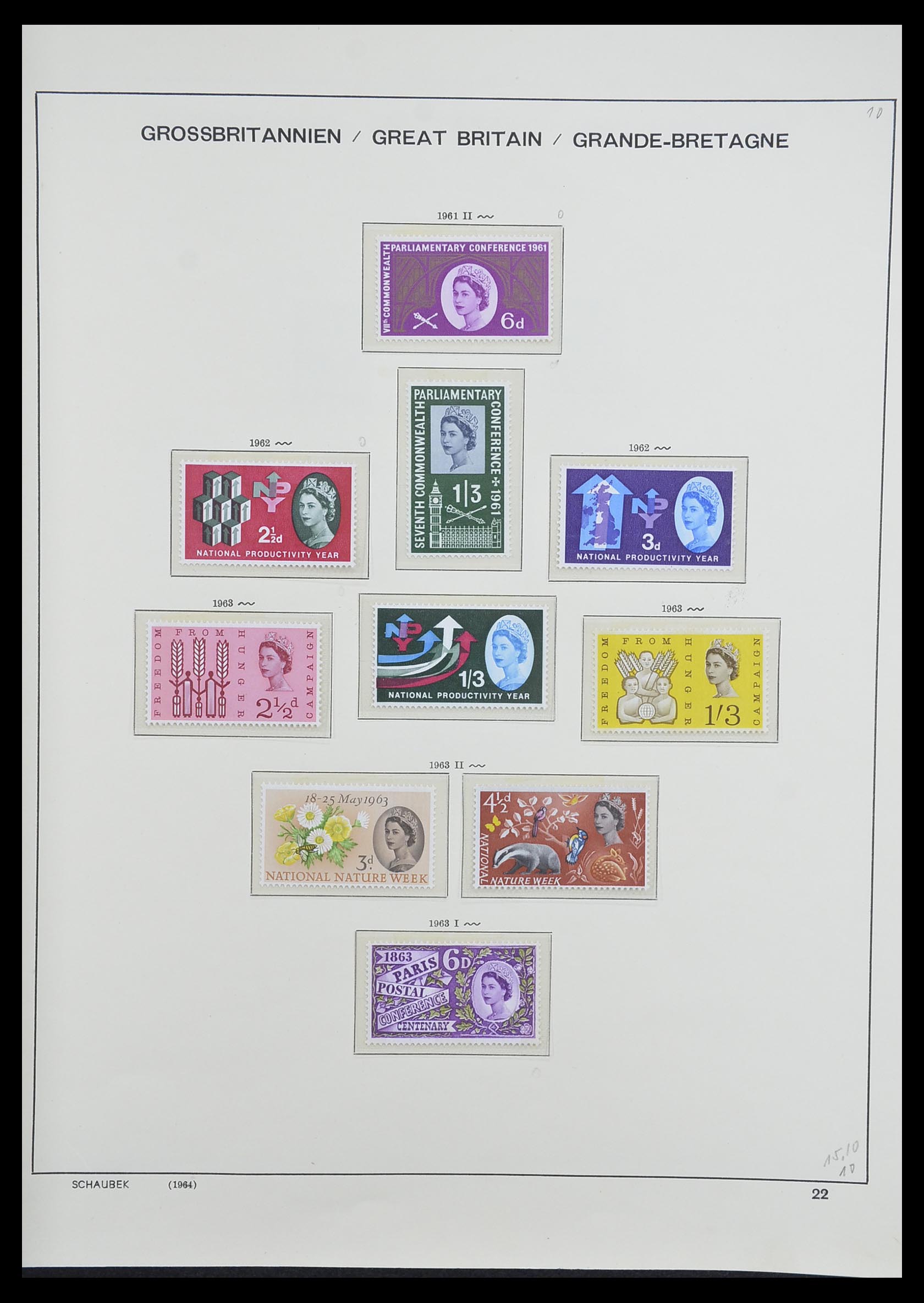 33250 027 - Postzegelverzameling 33250 Engeland 1841-1995.