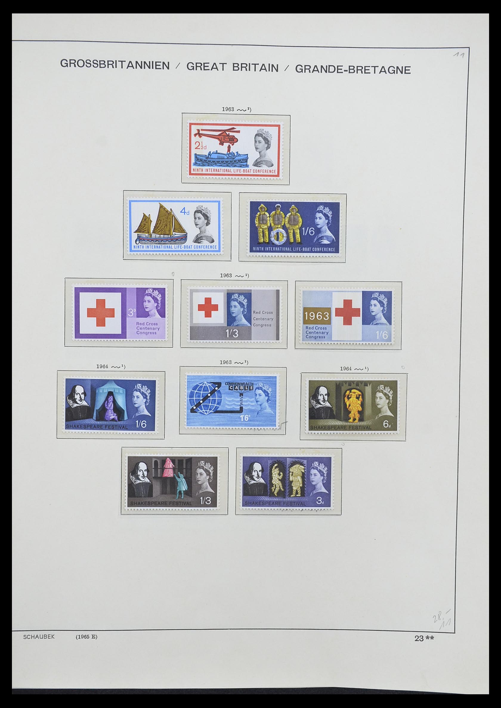 33250 030 - Postzegelverzameling 33250 Engeland 1841-1995.