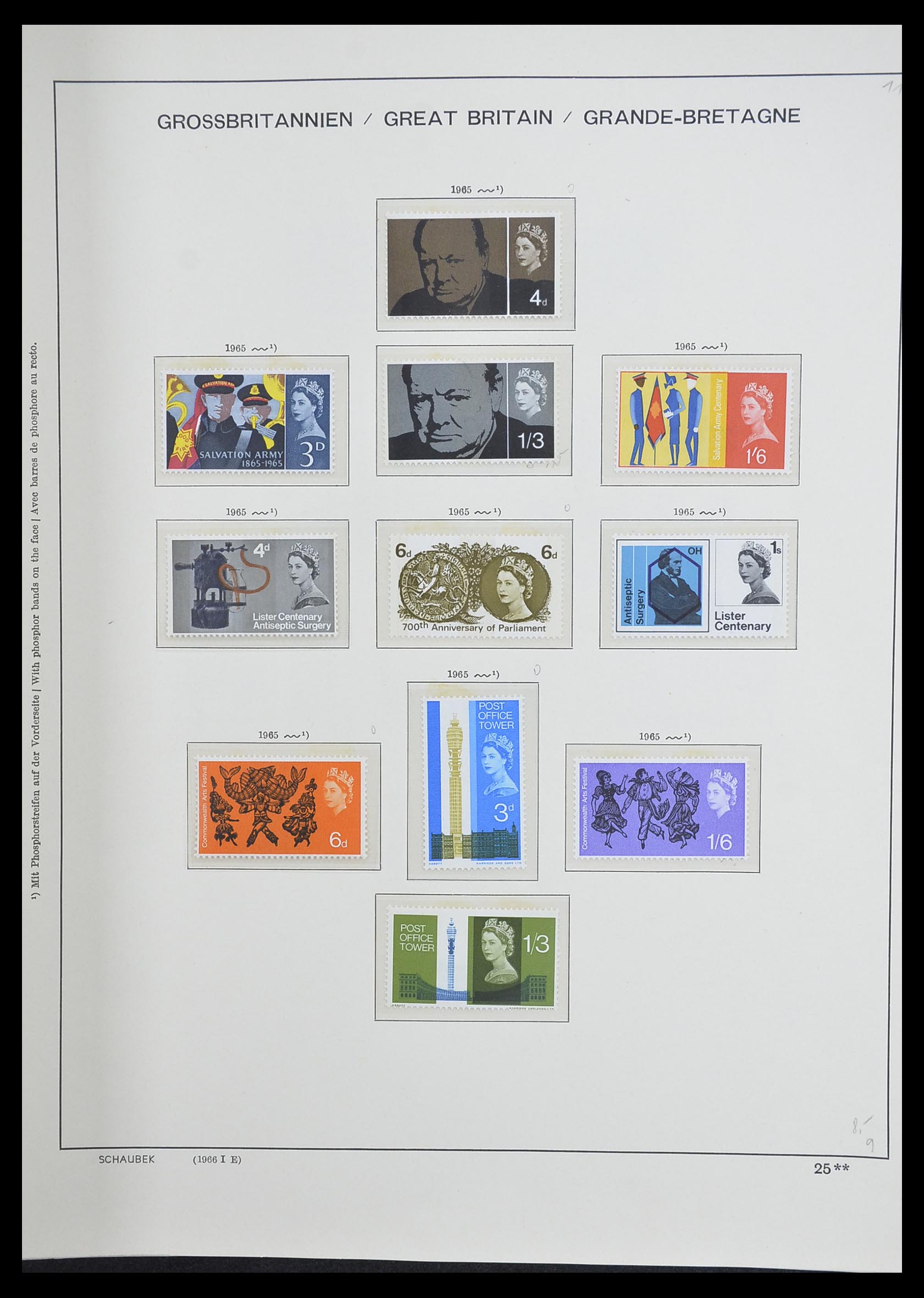33250 034 - Postzegelverzameling 33250 Engeland 1841-1995.