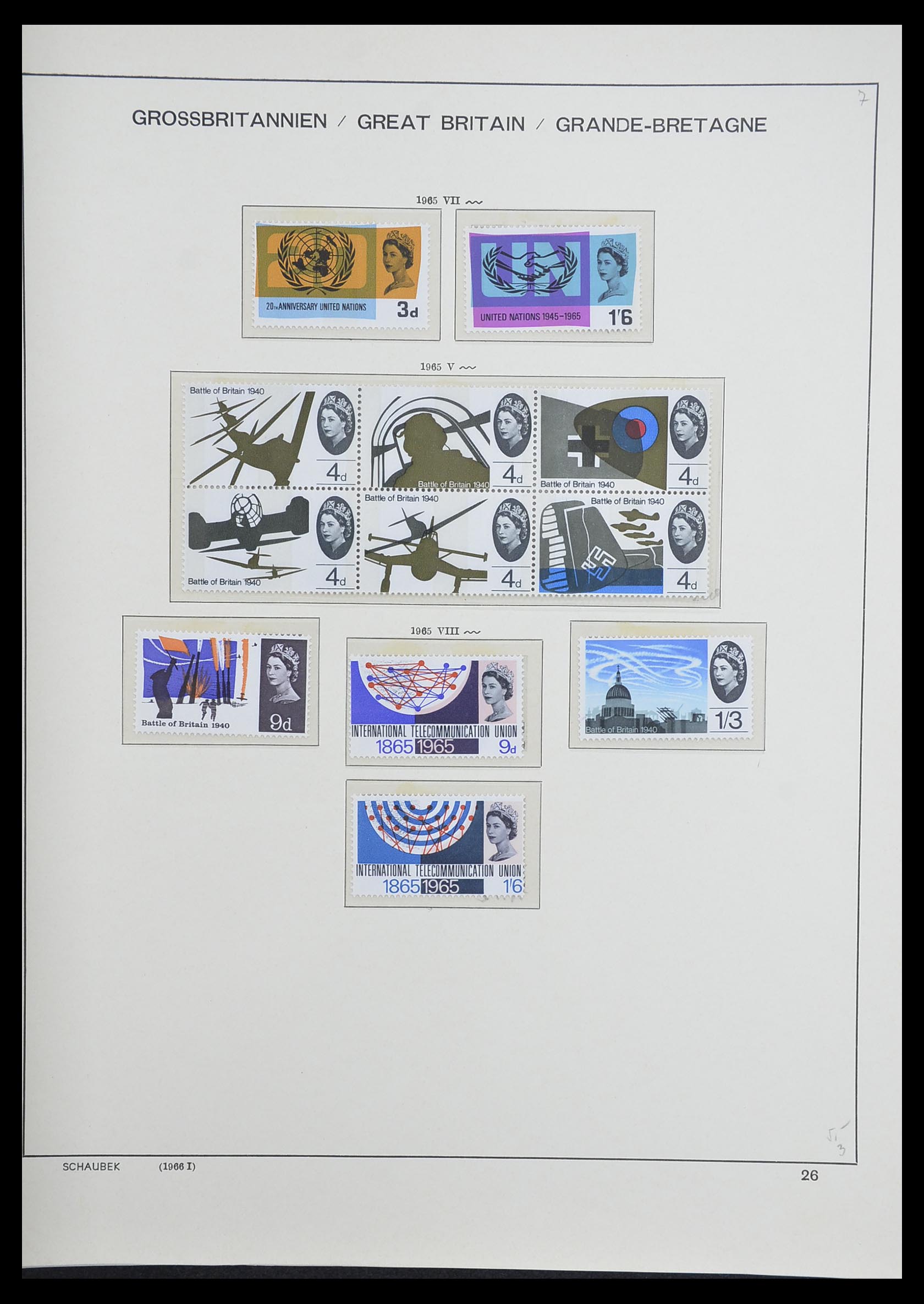 33250 035 - Postzegelverzameling 33250 Engeland 1841-1995.