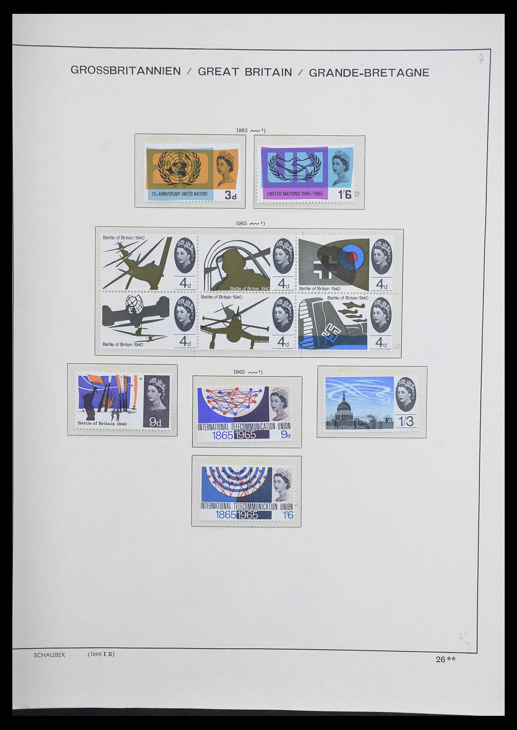33250 036 - Postzegelverzameling 33250 Engeland 1841-1995.