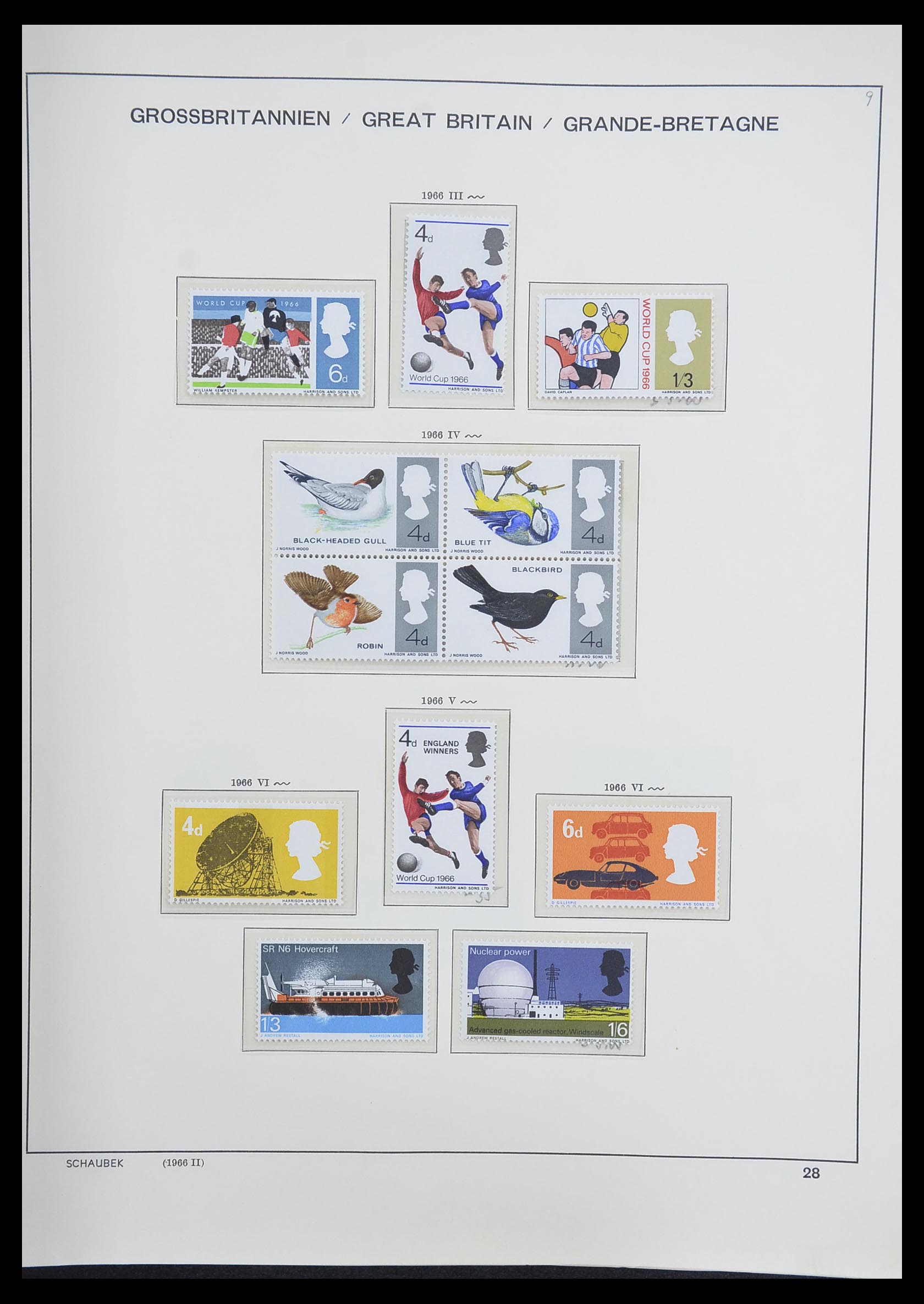 33250 039 - Postzegelverzameling 33250 Engeland 1841-1995.