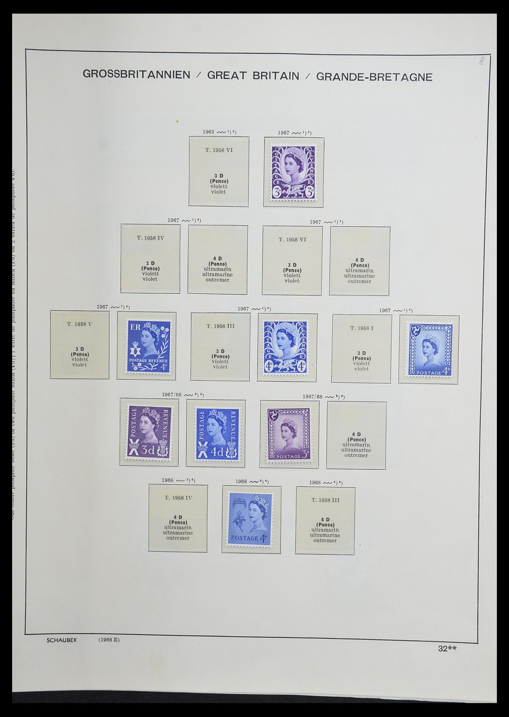 33250 047 - Postzegelverzameling 33250 Engeland 1841-1995.