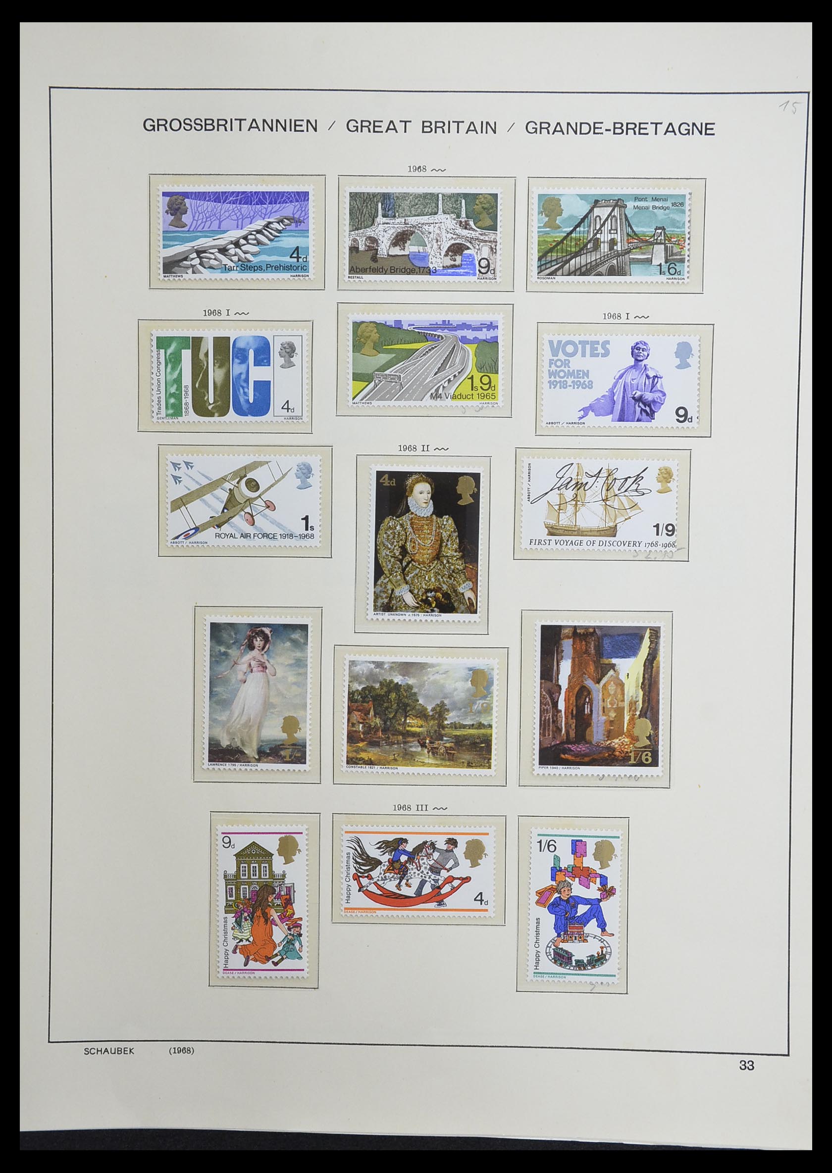 33250 048 - Postzegelverzameling 33250 Engeland 1841-1995.