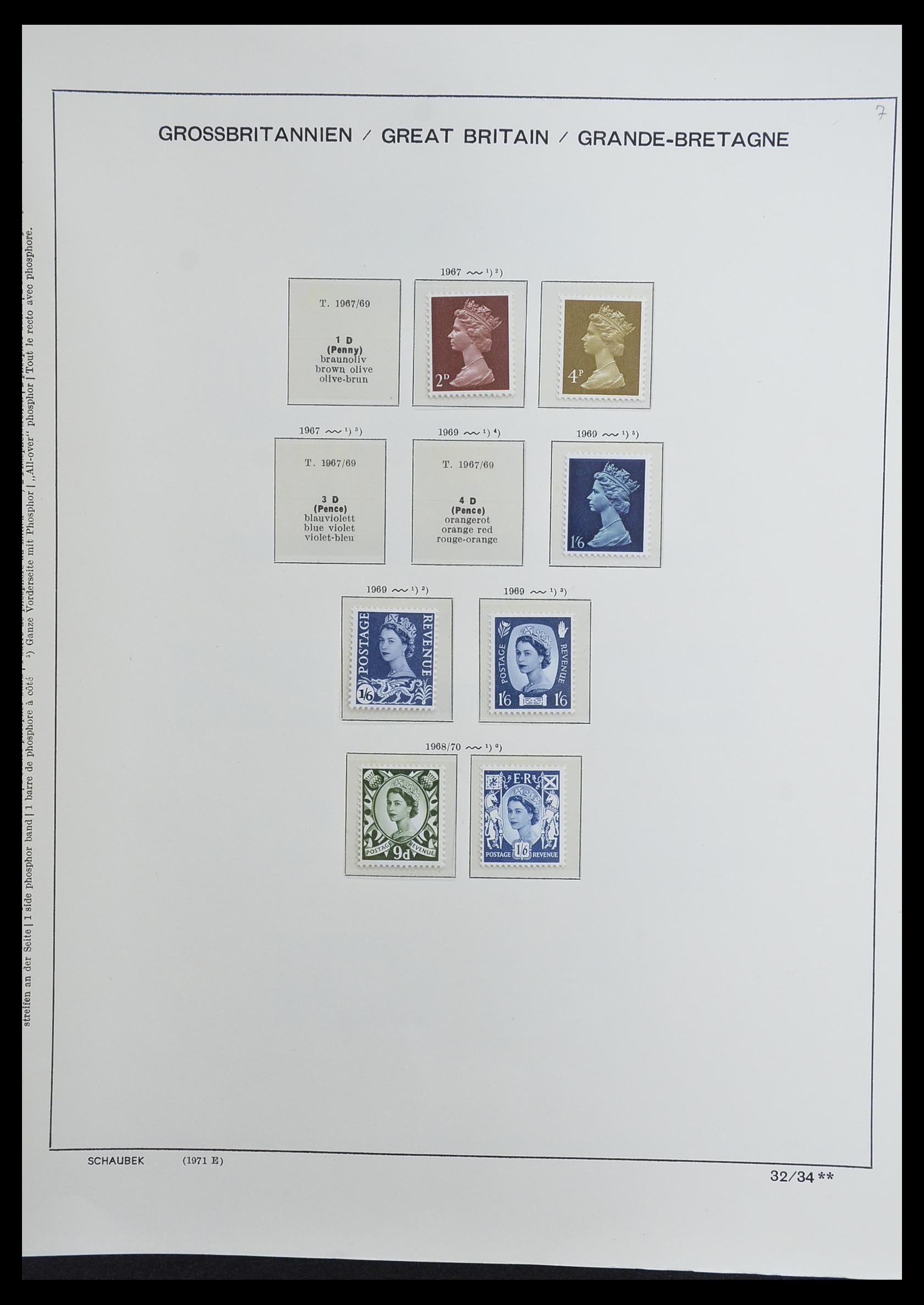 33250 050 - Postzegelverzameling 33250 Engeland 1841-1995.
