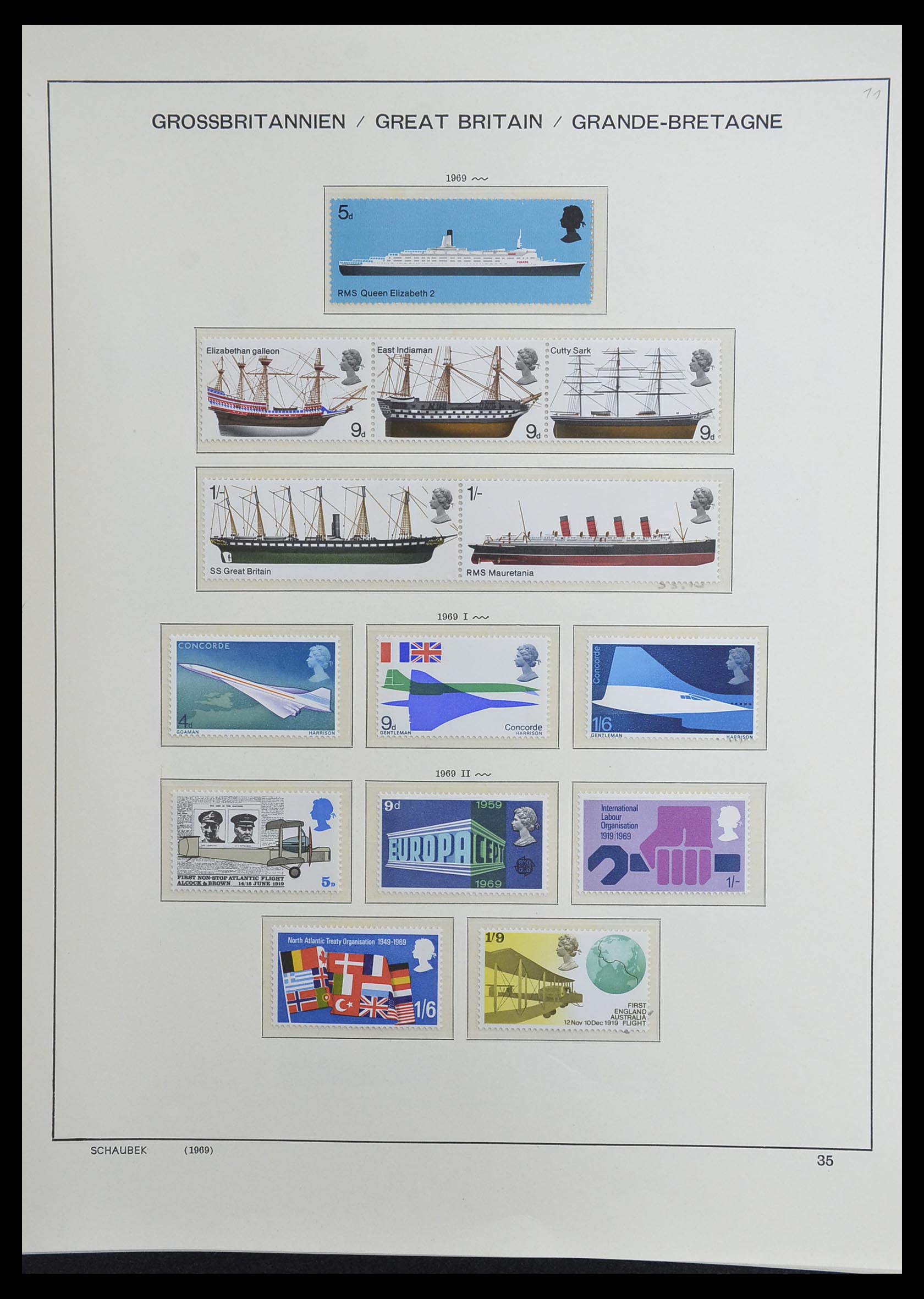 33250 051 - Postzegelverzameling 33250 Engeland 1841-1995.