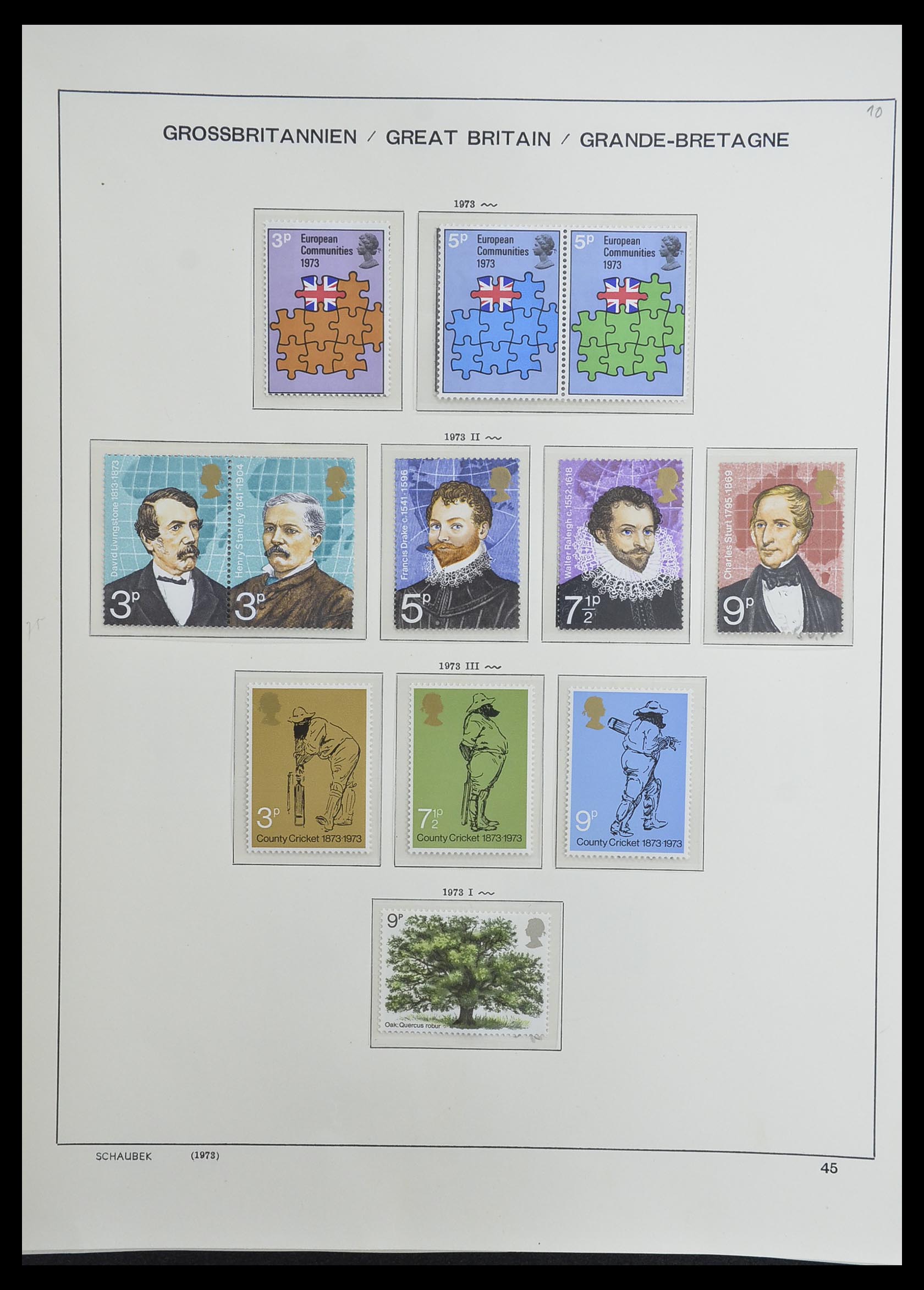 33250 061 - Postzegelverzameling 33250 Engeland 1841-1995.