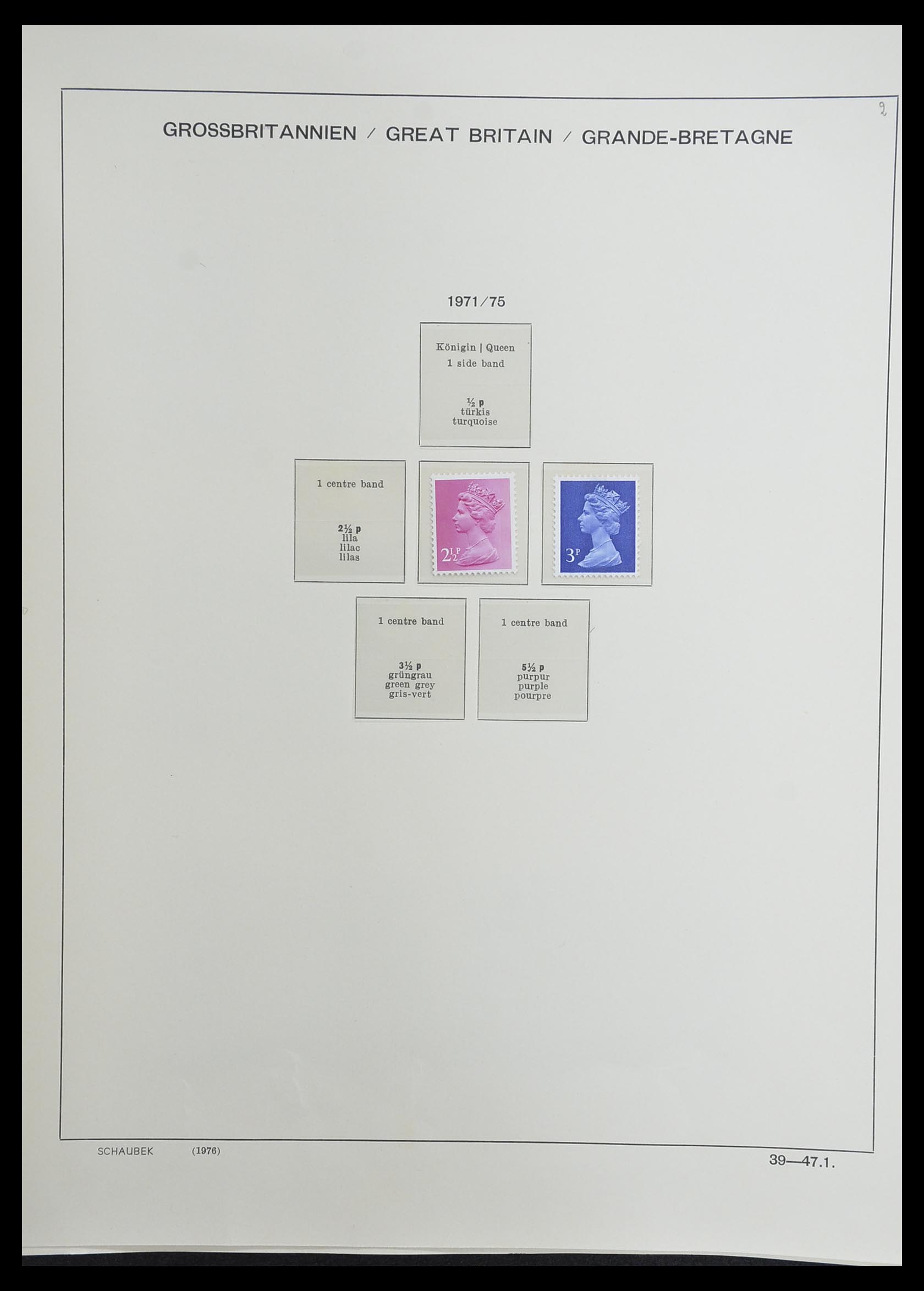 33250 064 - Postzegelverzameling 33250 Engeland 1841-1995.