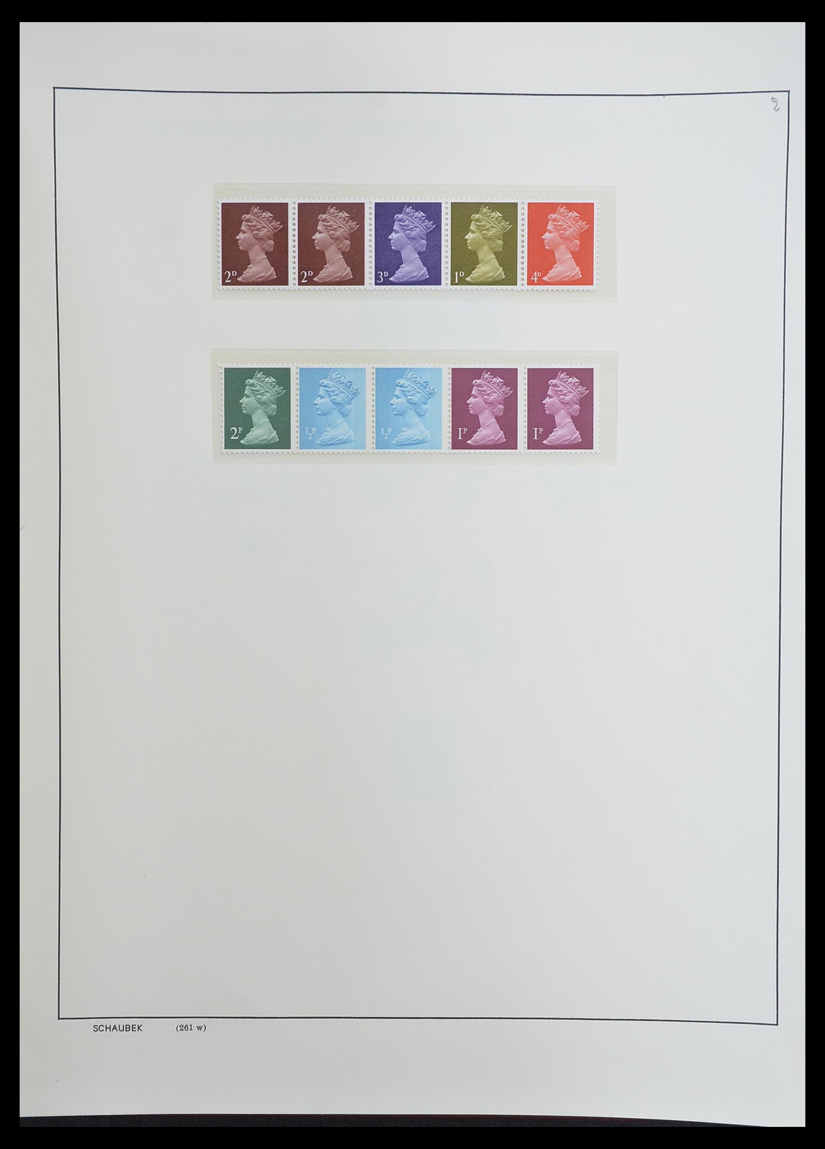 33250 067 - Postzegelverzameling 33250 Engeland 1841-1995.