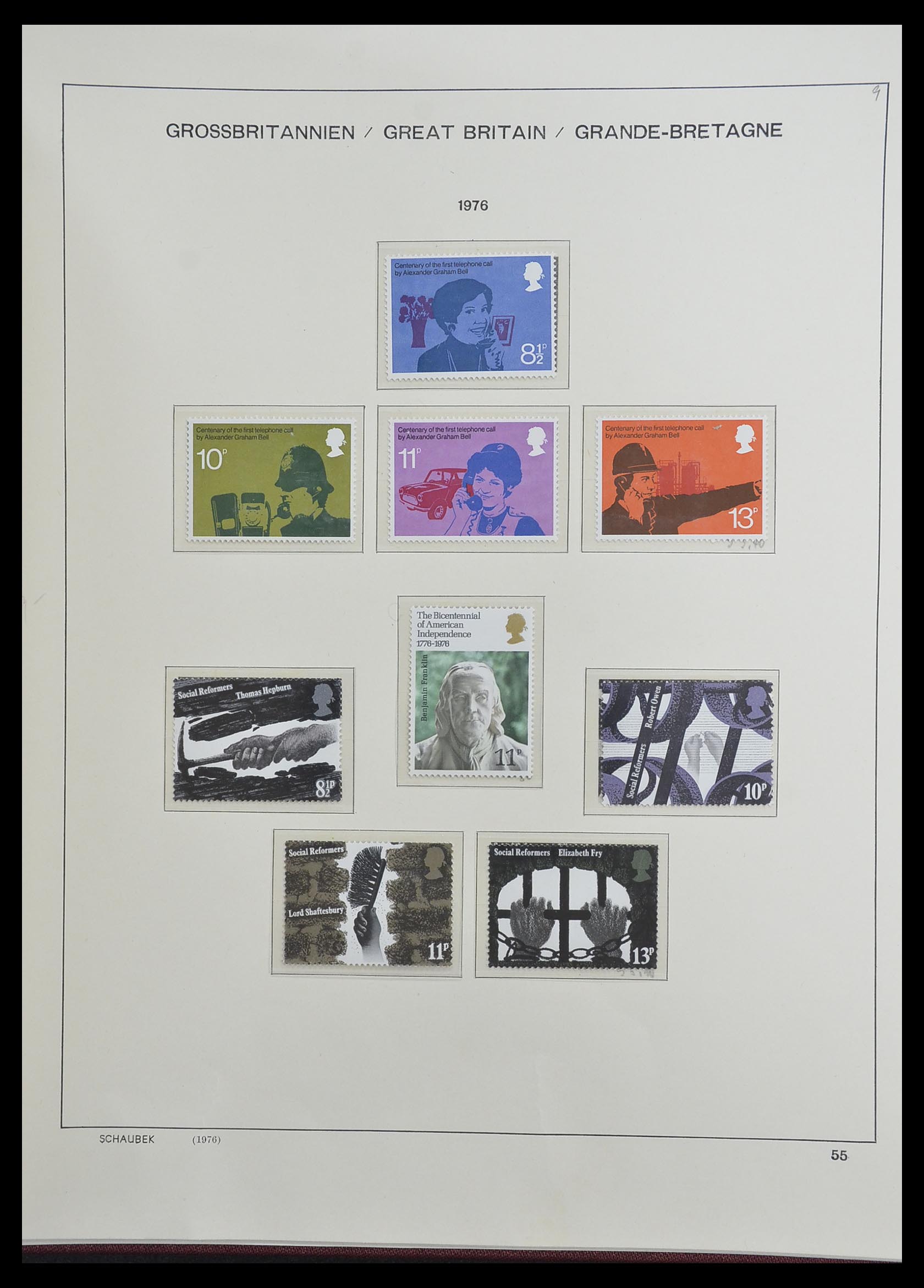 33250 077 - Postzegelverzameling 33250 Engeland 1841-1995.