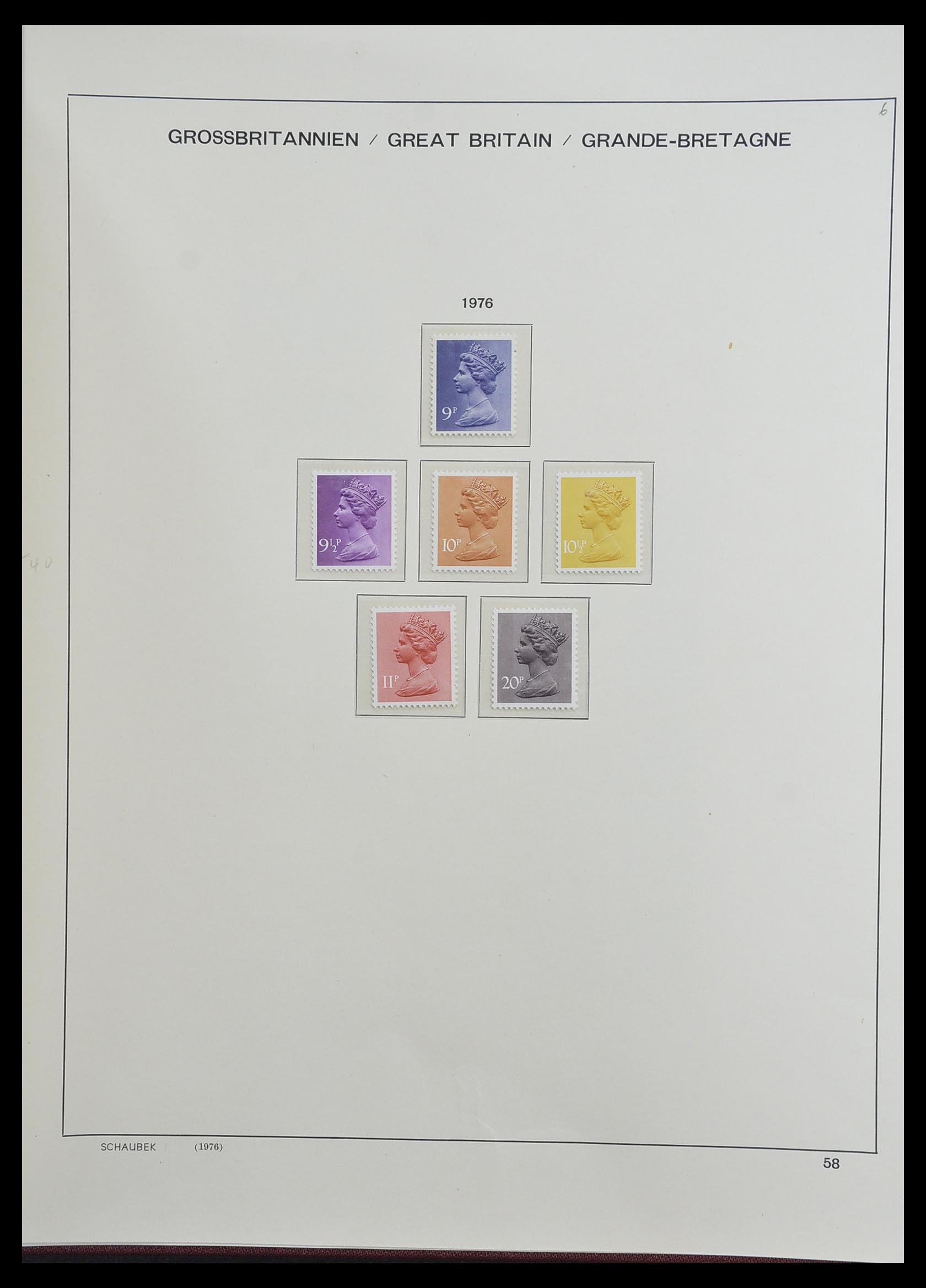 33250 080 - Postzegelverzameling 33250 Engeland 1841-1995.